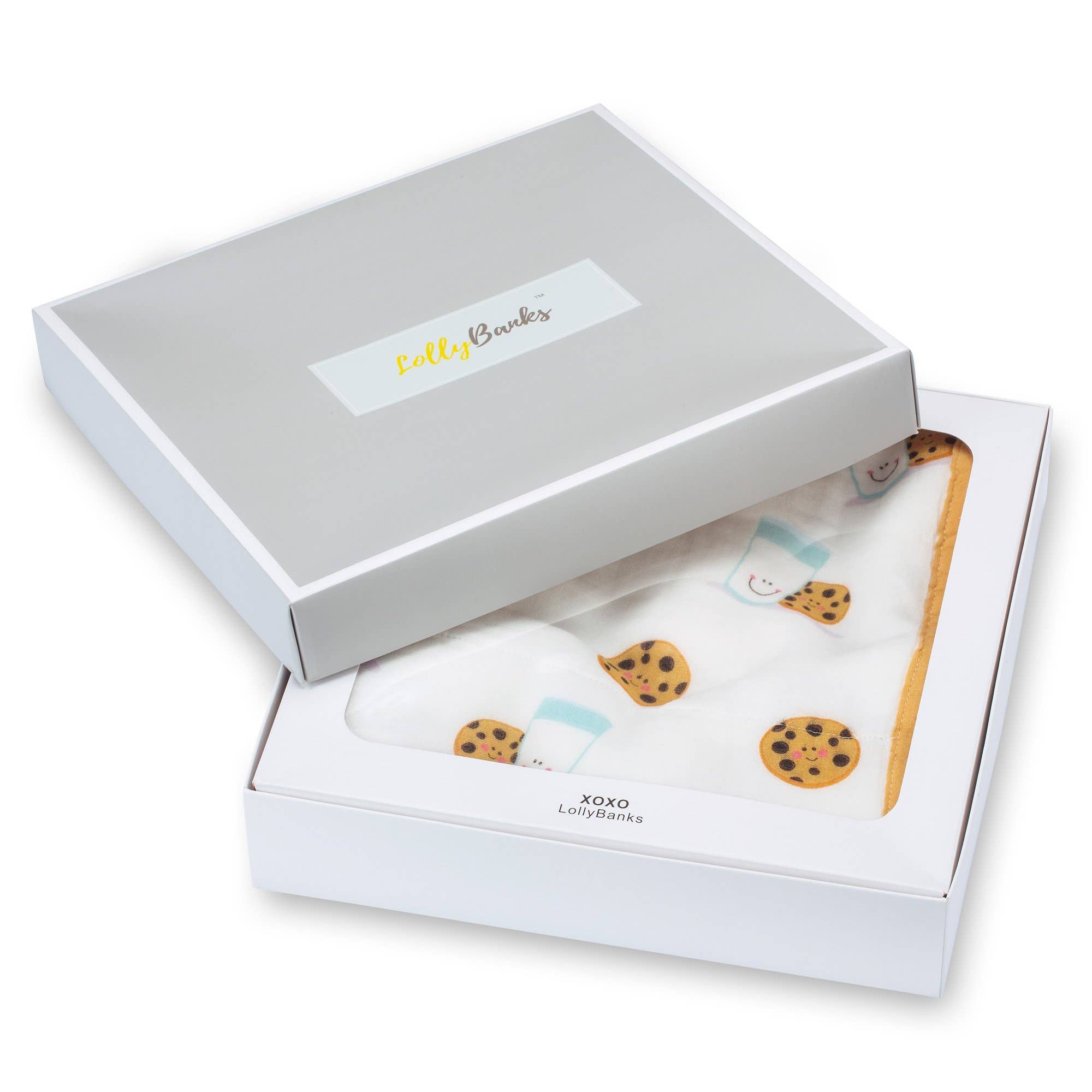 Bamboo 'Milk and Cookies' Baby Blanket