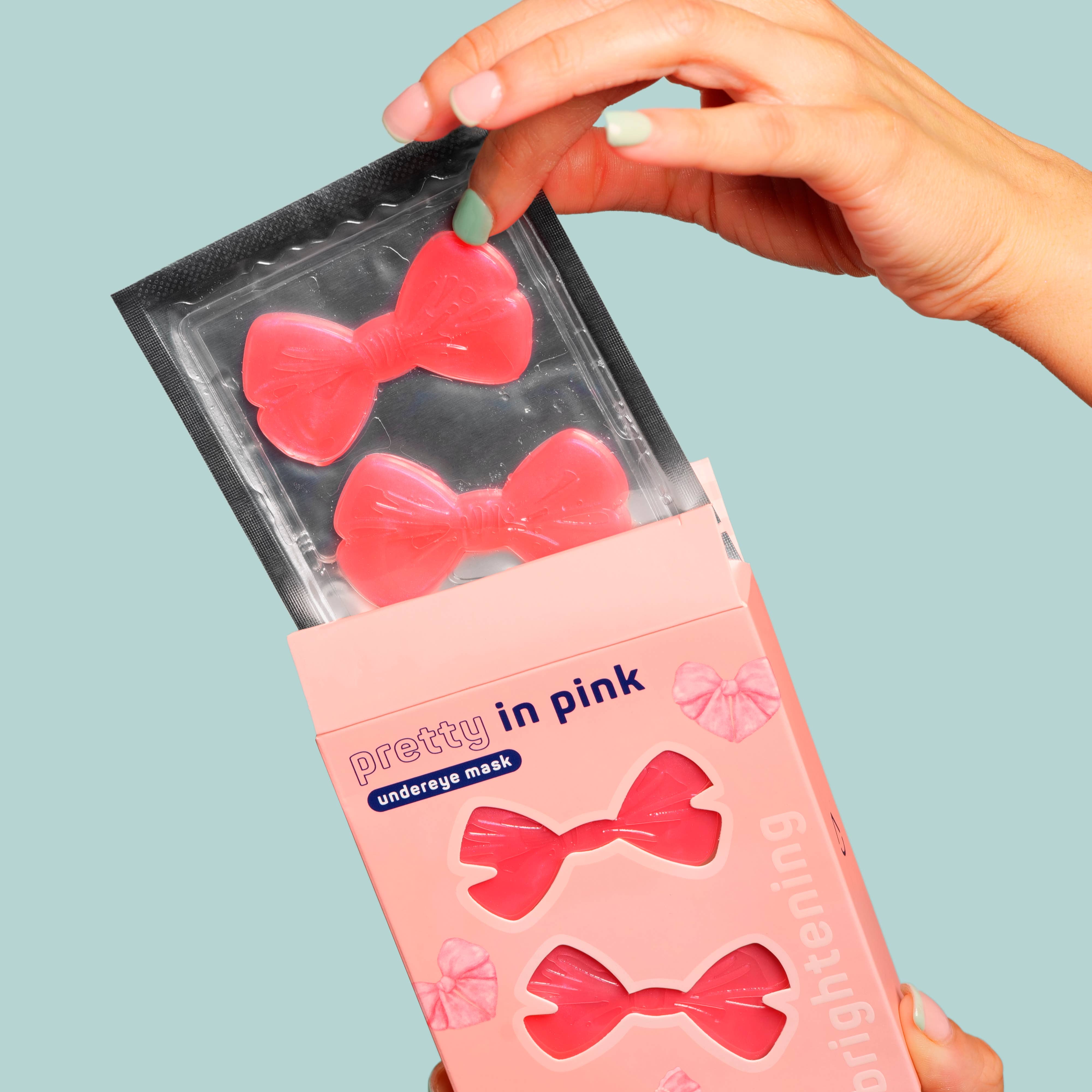 Pretty in Pink Bow Shaped Undereye Patches