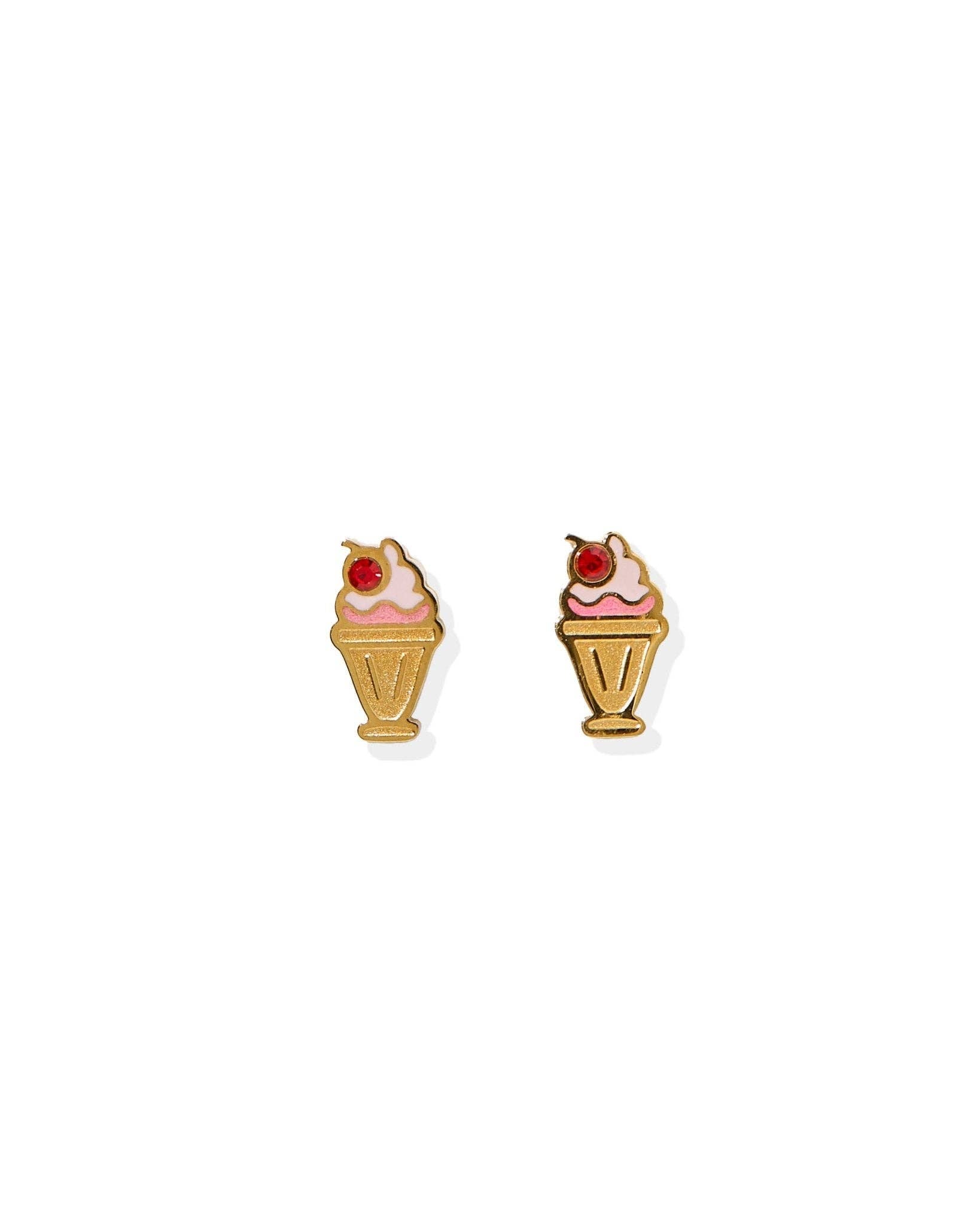 Milkshake Screwback Stud Earrings