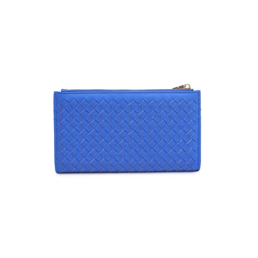 Electric Blue Woven Wallet