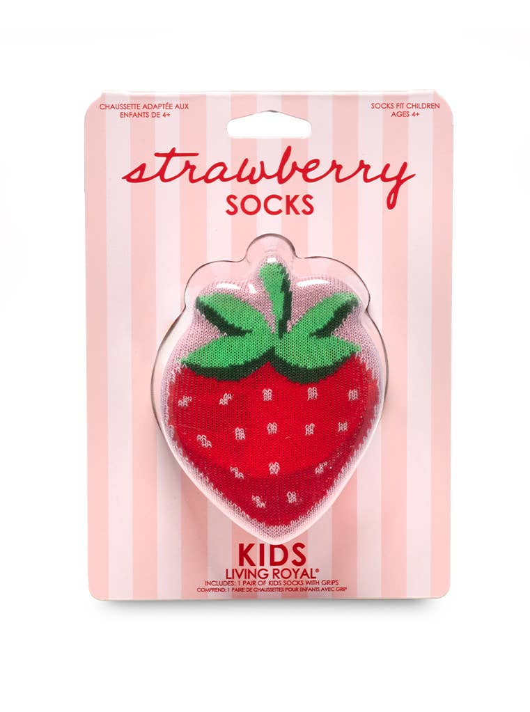 Kids Strawberry Crew Socks