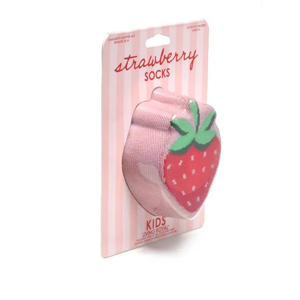 Kids Strawberry Crew Socks