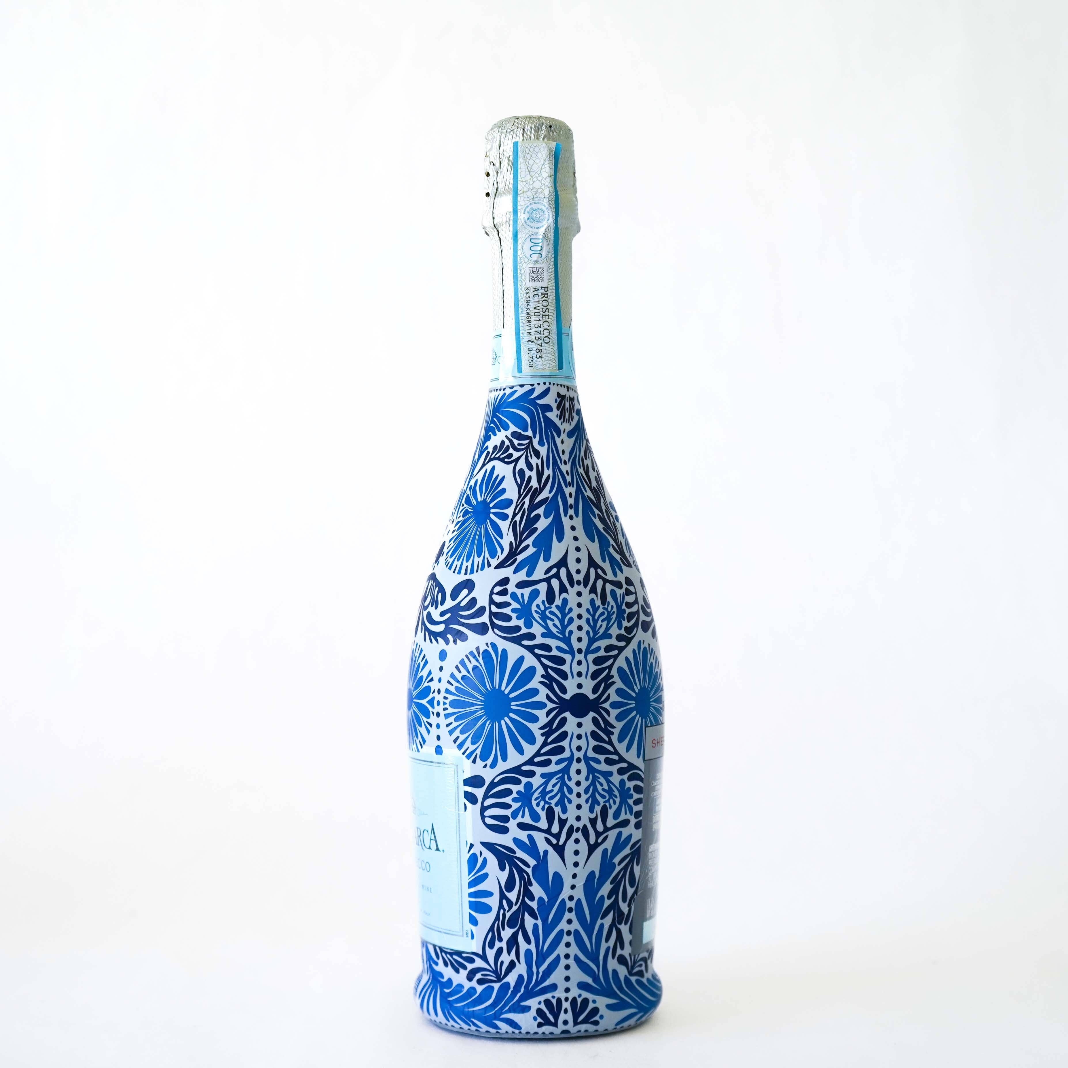 Beau Bottles x Sheridan French Collection - Navy Jardin - Prosecco Collection