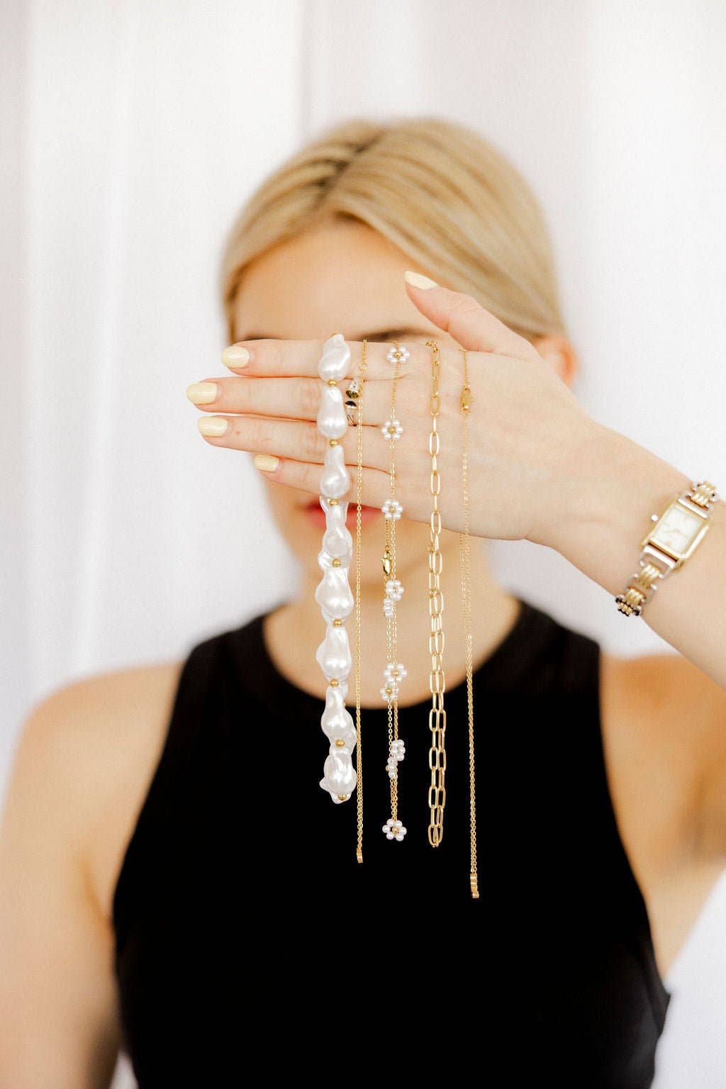 Palmer Paperclip Gold Necklace