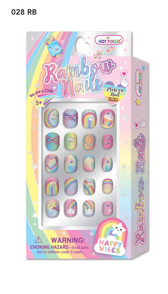 Rainbow Nails Set