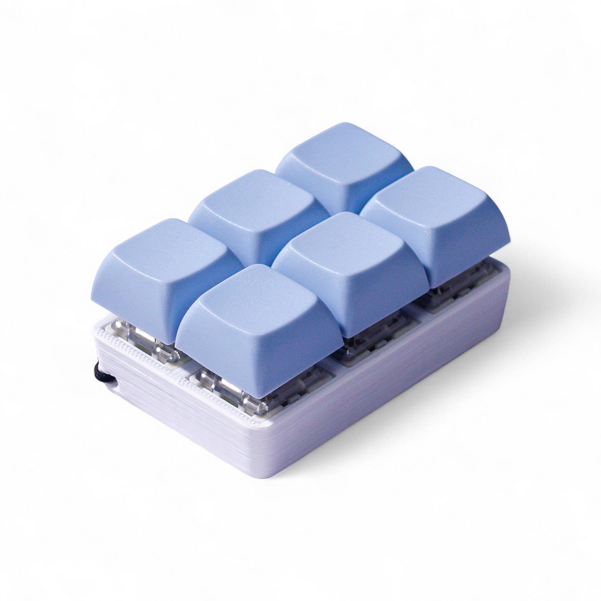 6-Key Clicky Keyboard Fidget Keychain