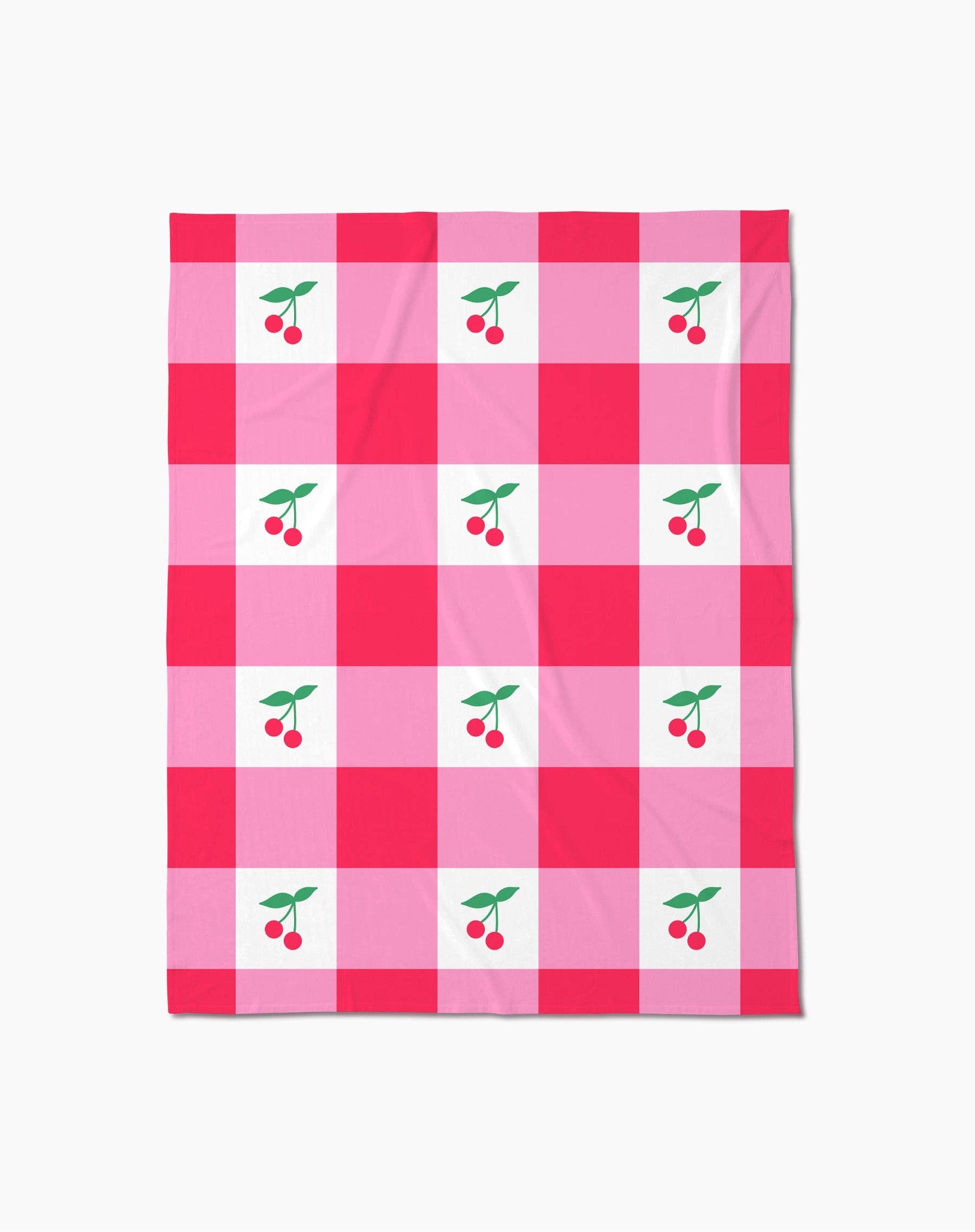 Sweet Cherry Gingham 50" x 60" Butter Blanket
