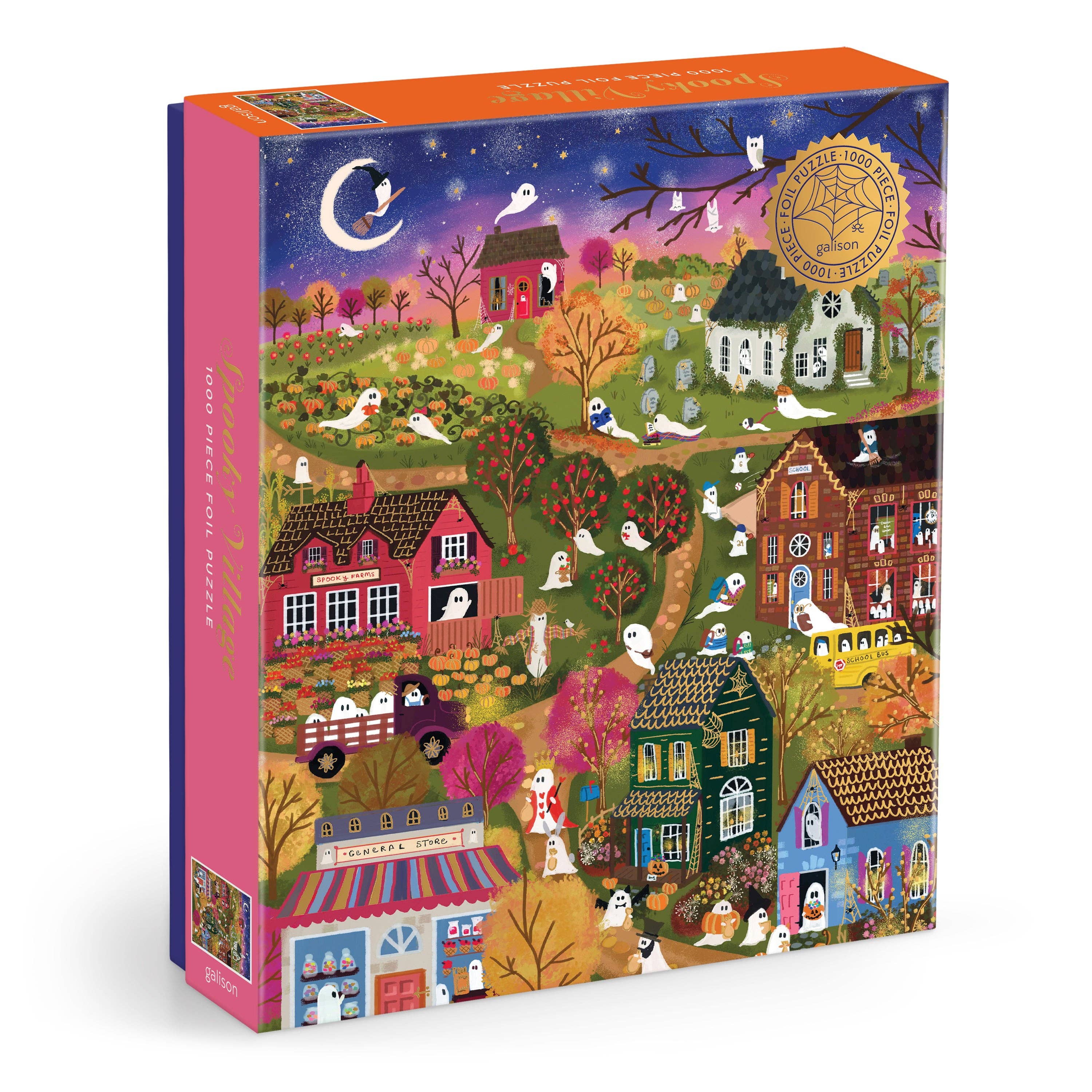 Joy Laforme Spooky Village 1,000 Piece Foil Puzzle