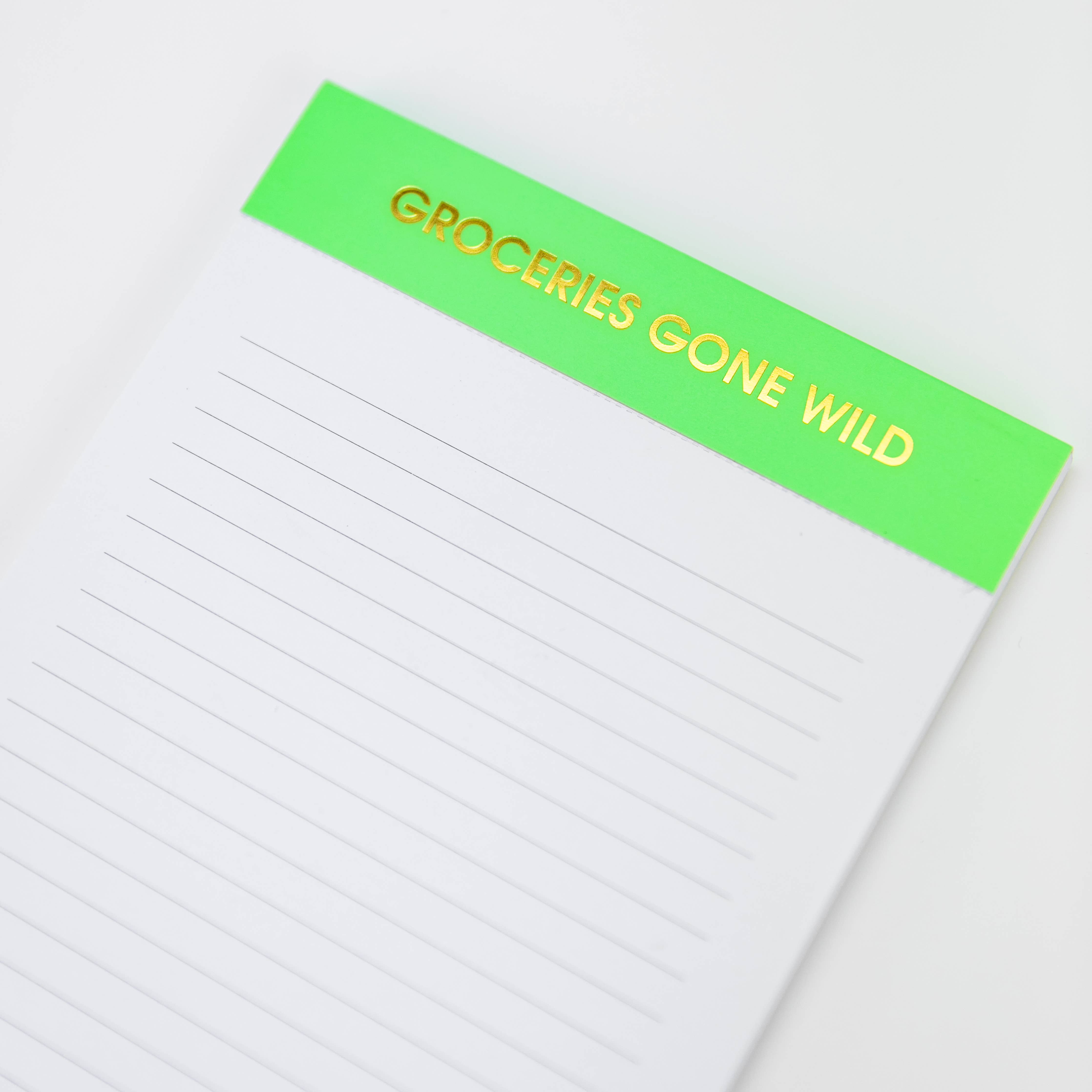 Groceries Gone Wild Notepad