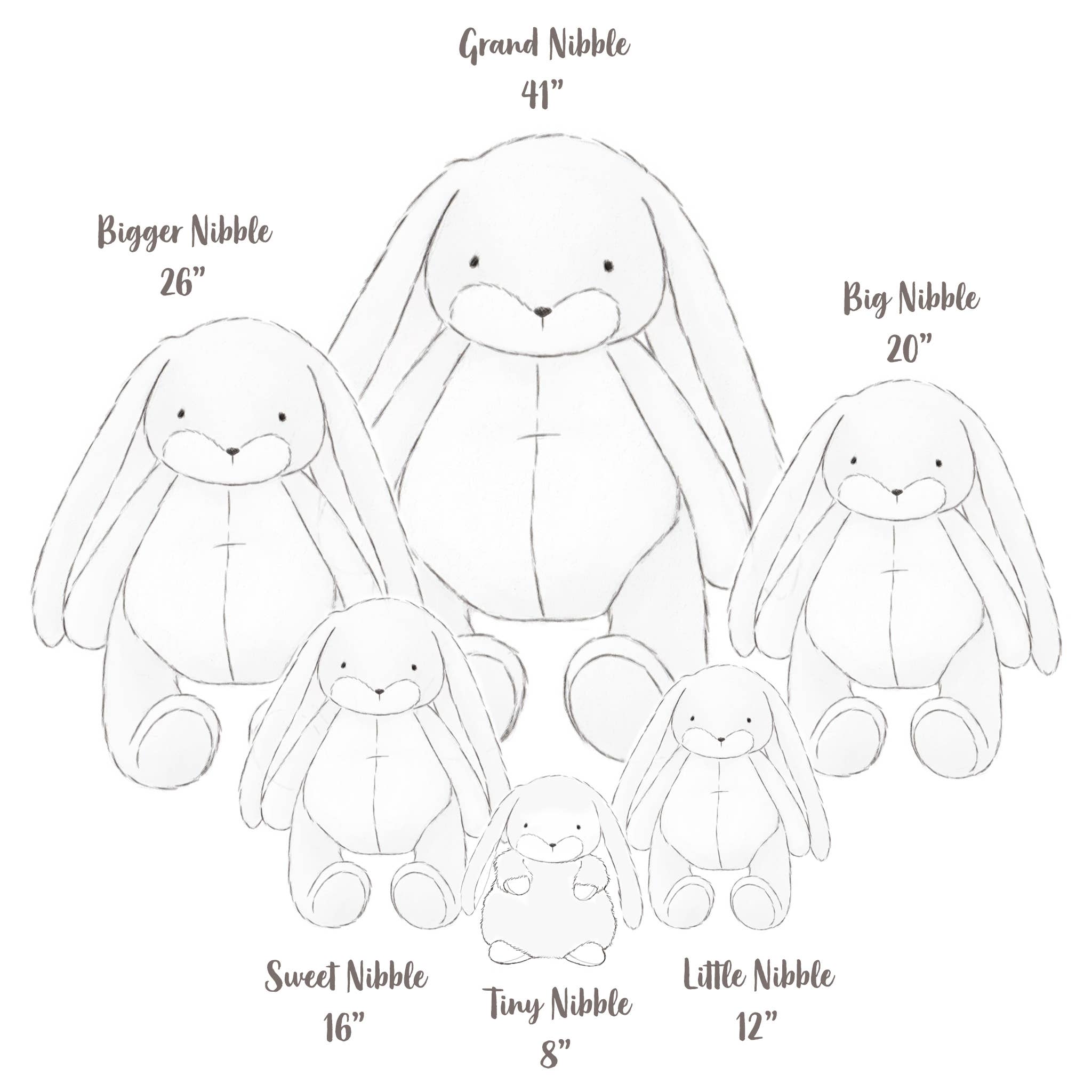 Sweet 16" Nibble Bunny – Cream