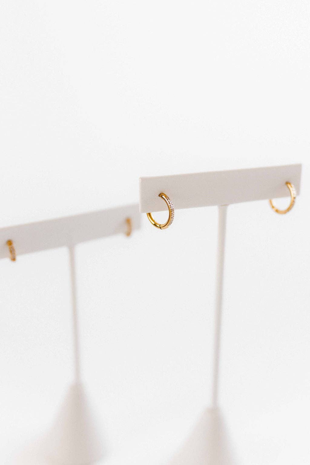 Scarlett 12mm Gold CZ Huggie Hoops