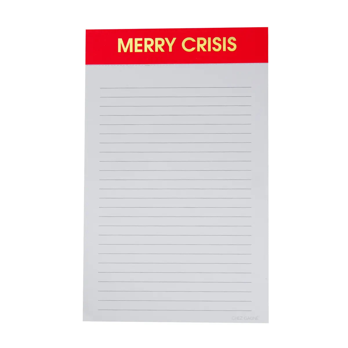 'Merry Crisis' Notepad