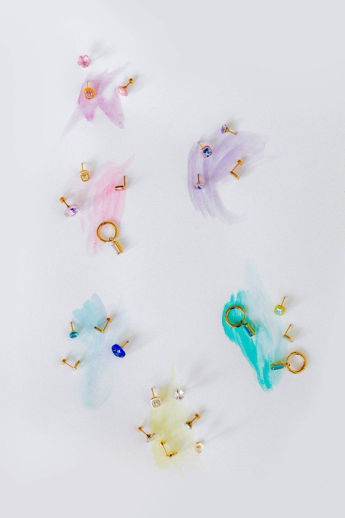Whitney Pink Apple Screwback Stud Earrings