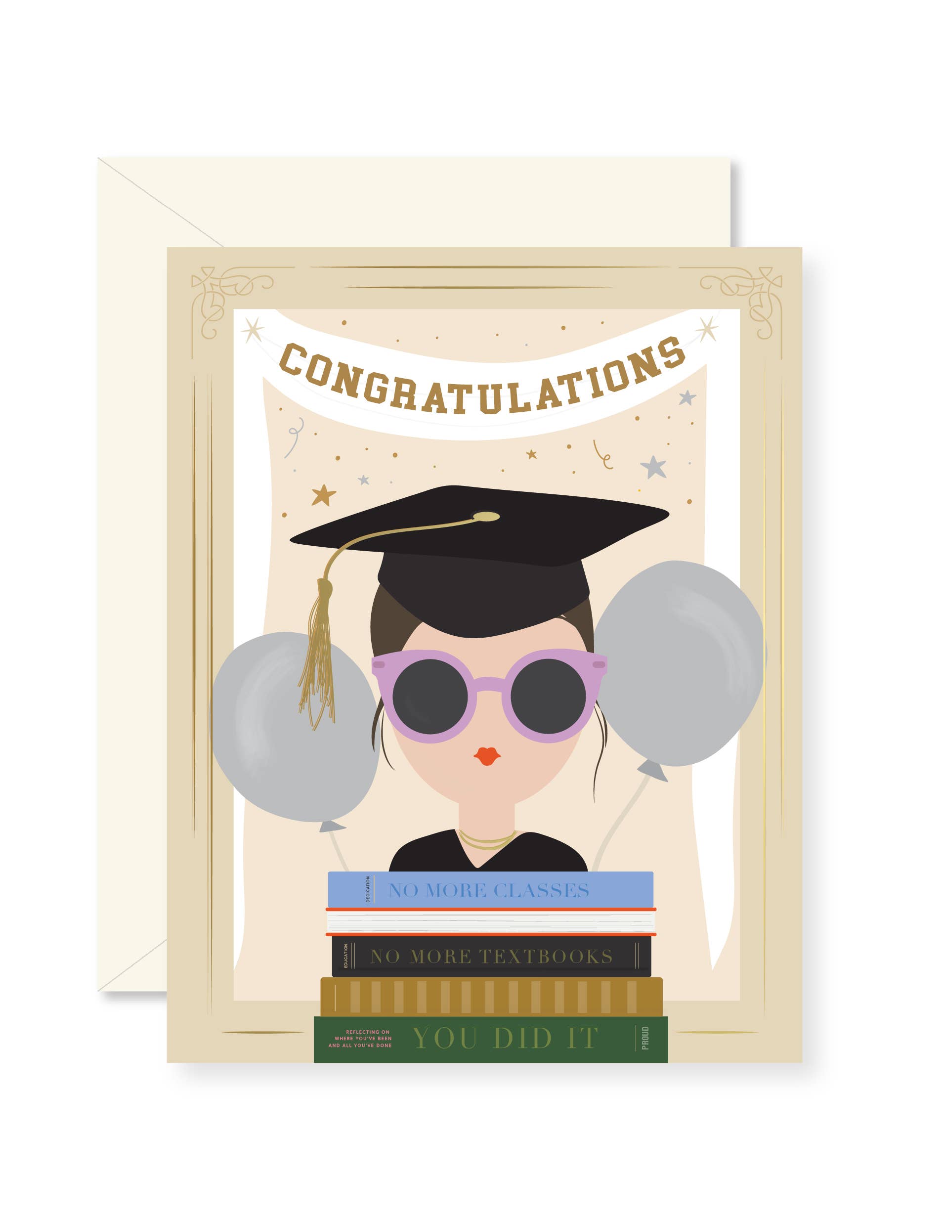 Graduation Girl Greeting Card