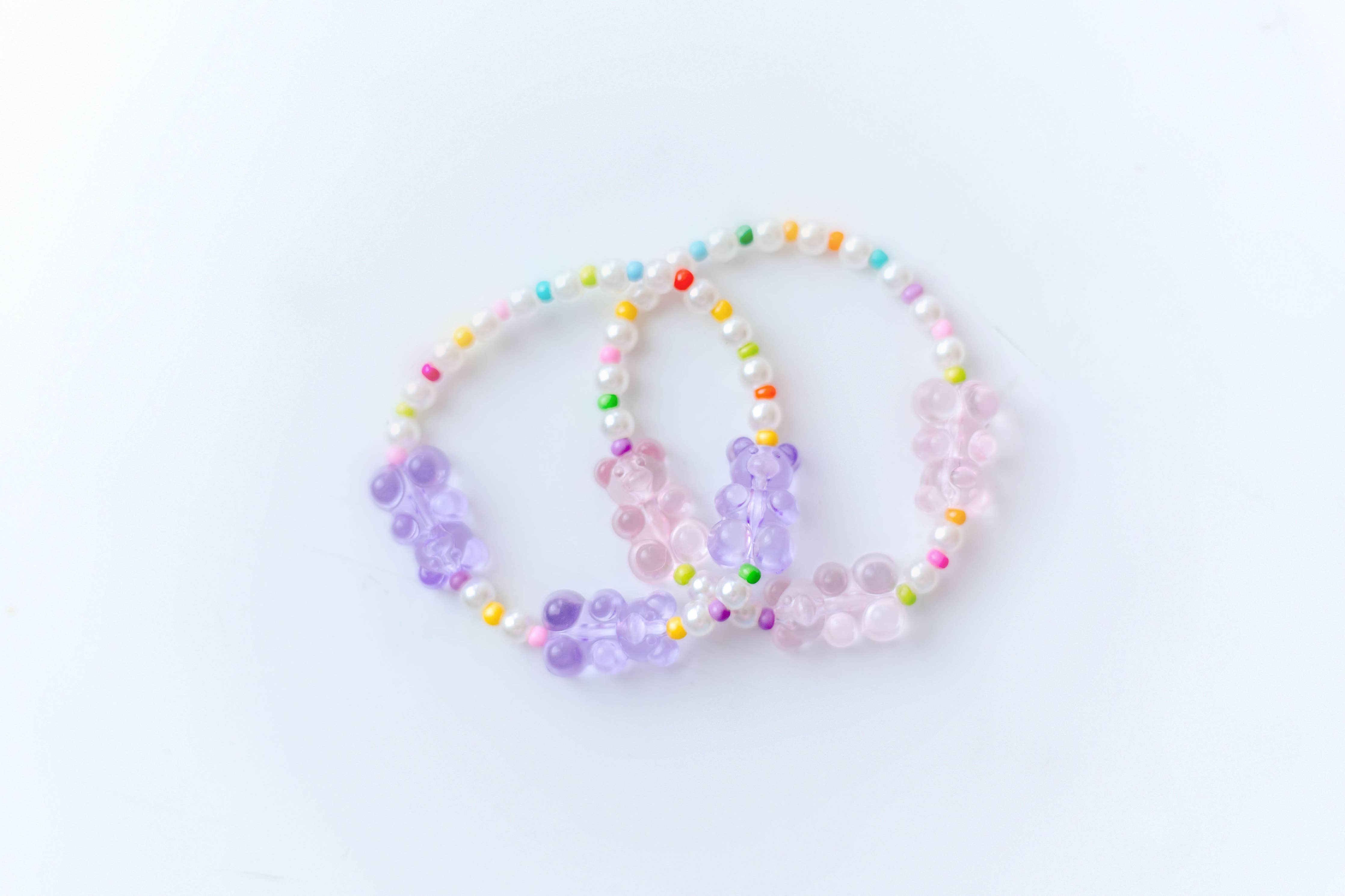 Pink Gummy Bear Stretch Bracelet