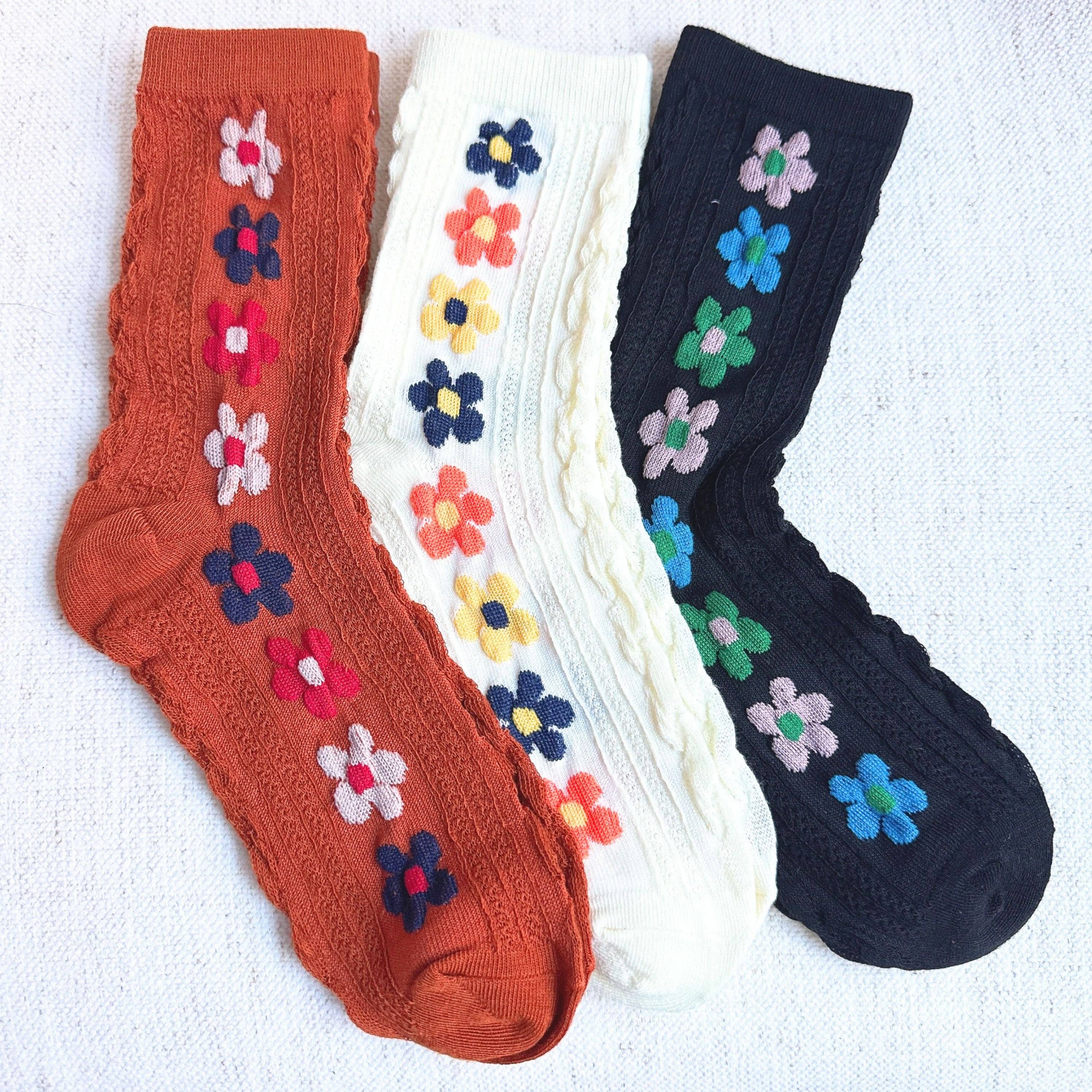 Garden Flower Socks