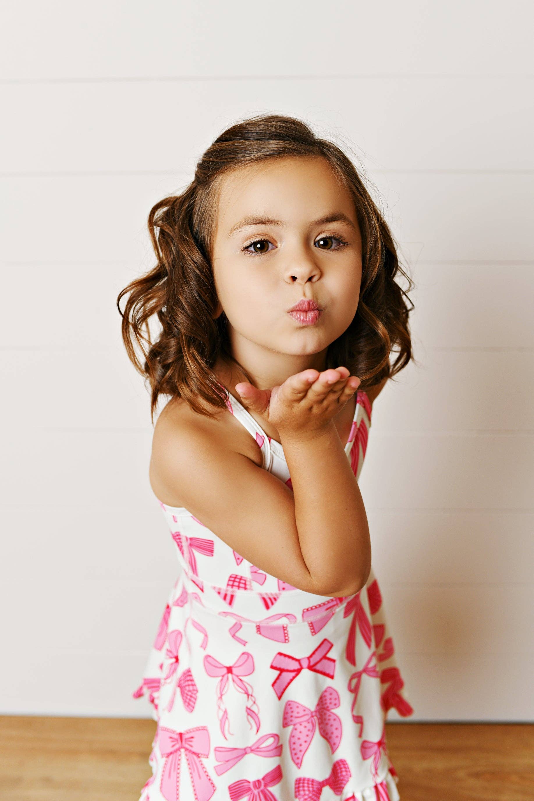 Pink Bow Sport Ruffle Dress