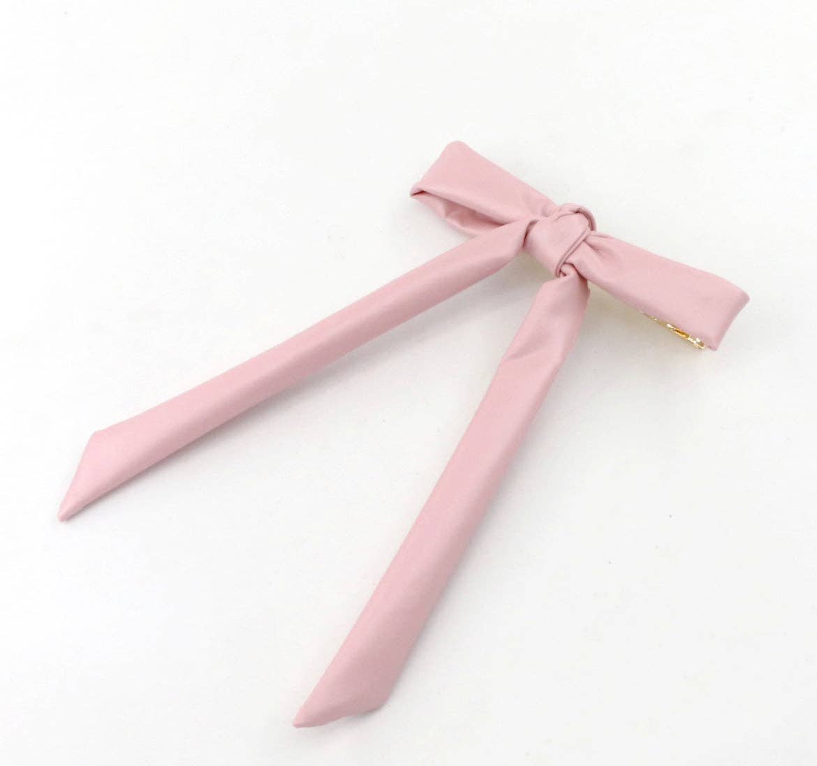 Pink Leather Bow