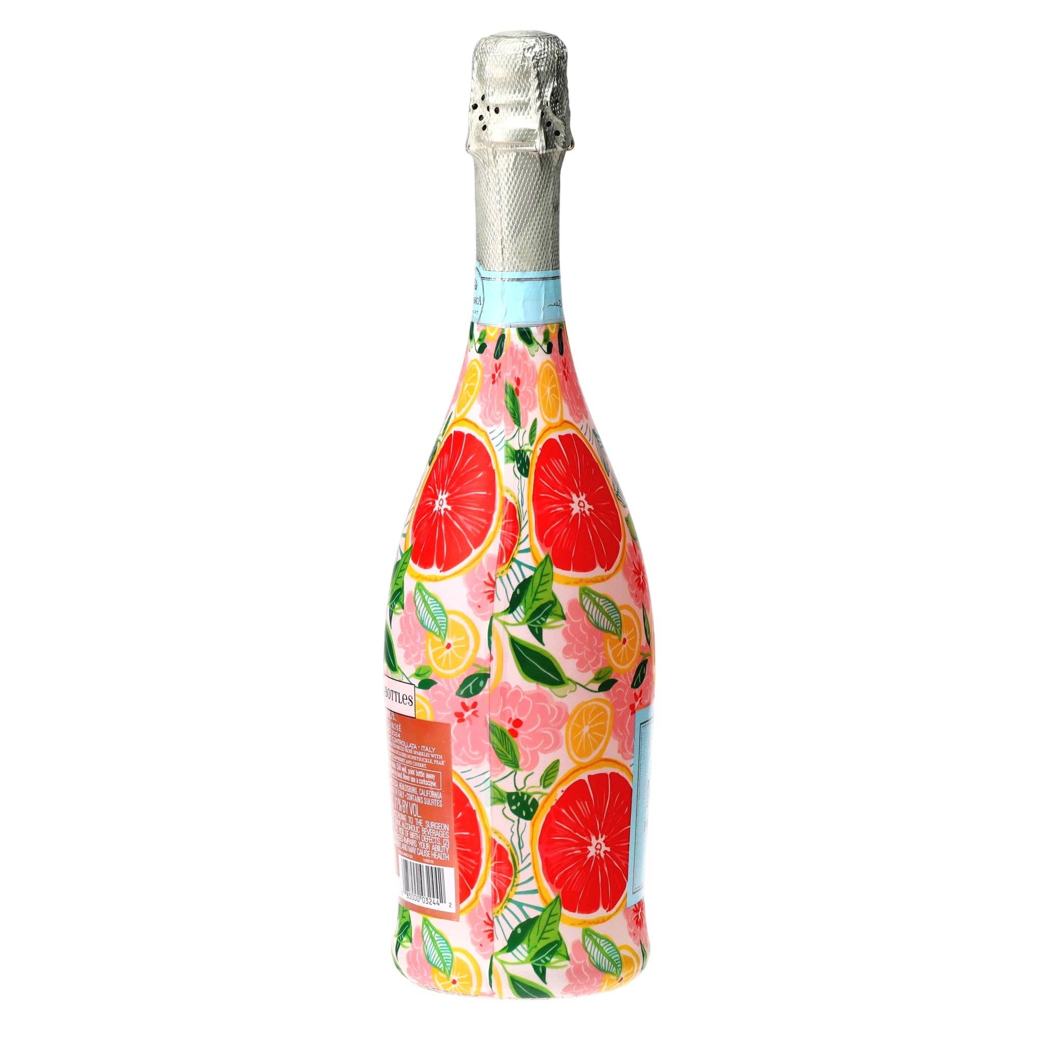 Preppy Grapefruits Prosecco Bottle Wrap