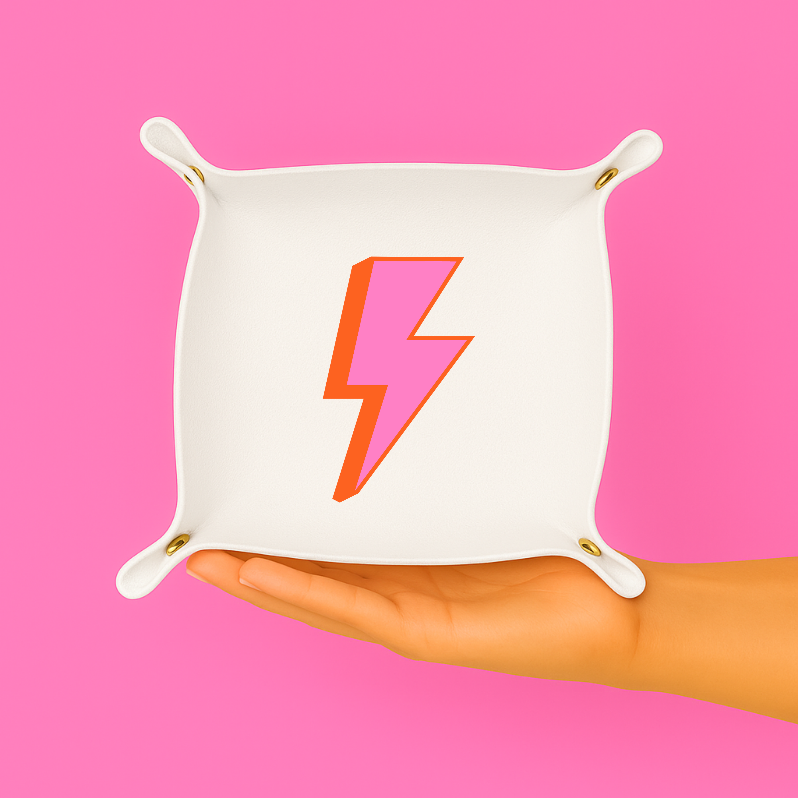 Pink Bolt Trinket Tray