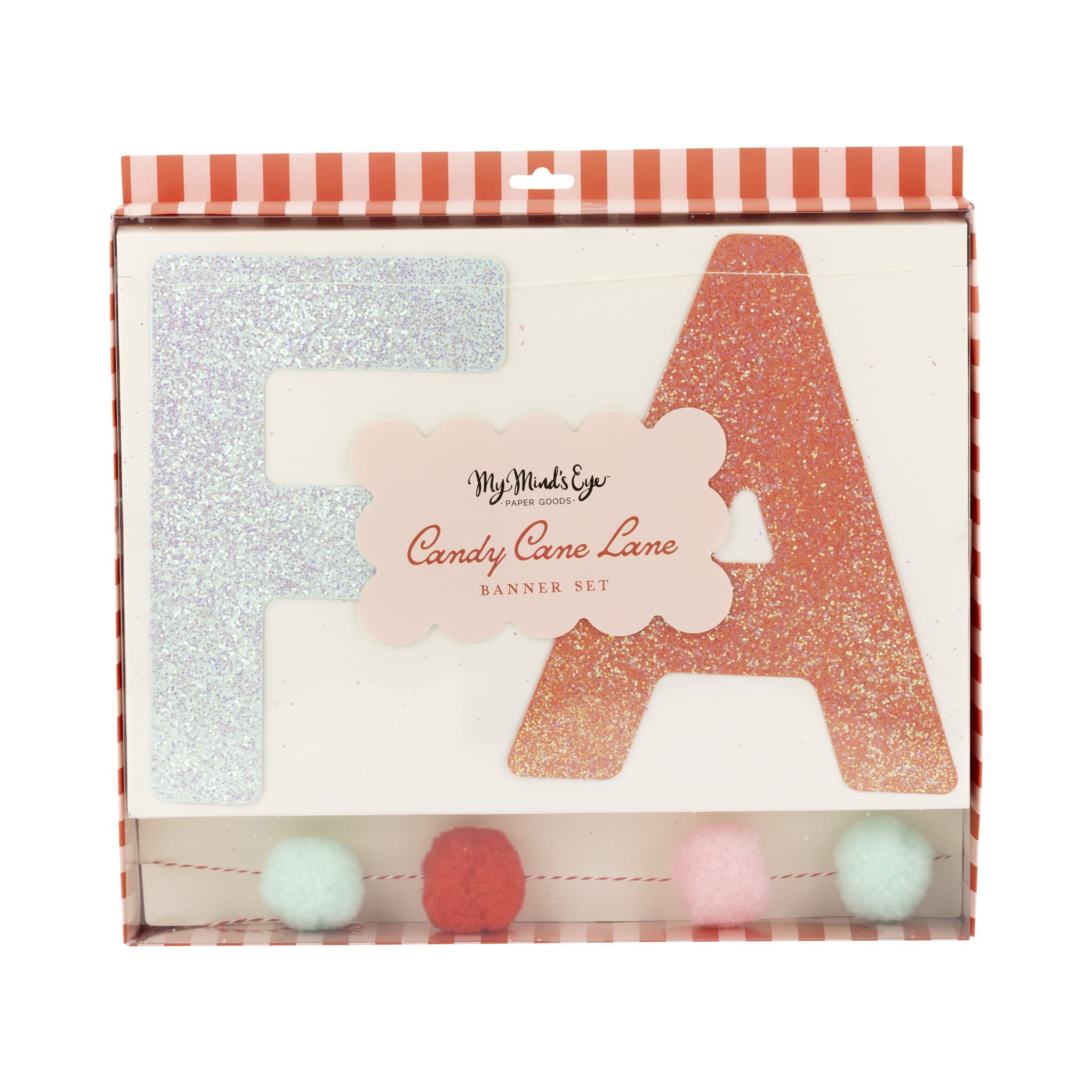 Fa La La Glittered Banner Set