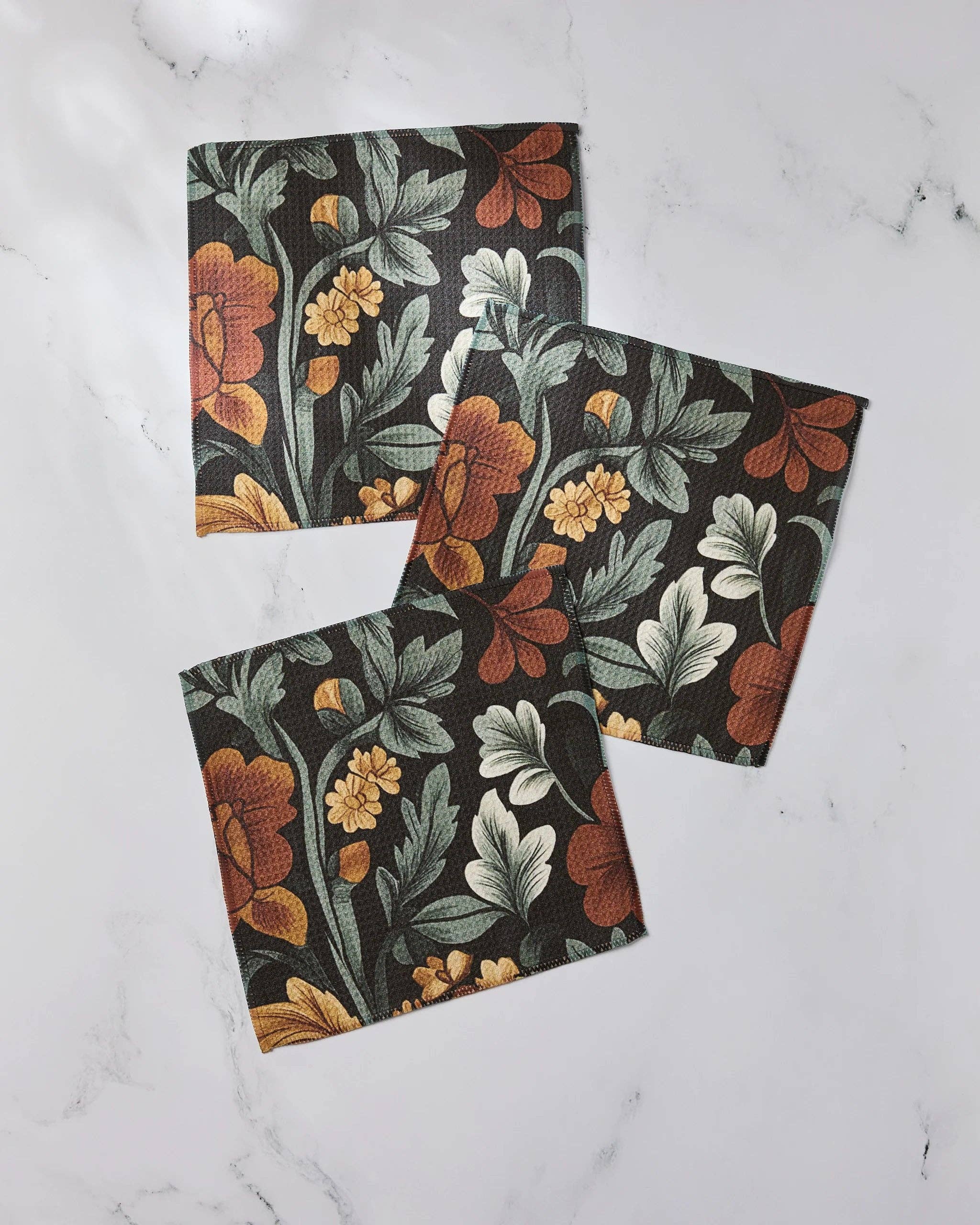 Classic Floral Dishcloth Set