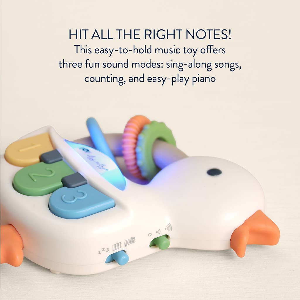 Bitzy Tunes™ Goose Light-up Interactive Piano Toy