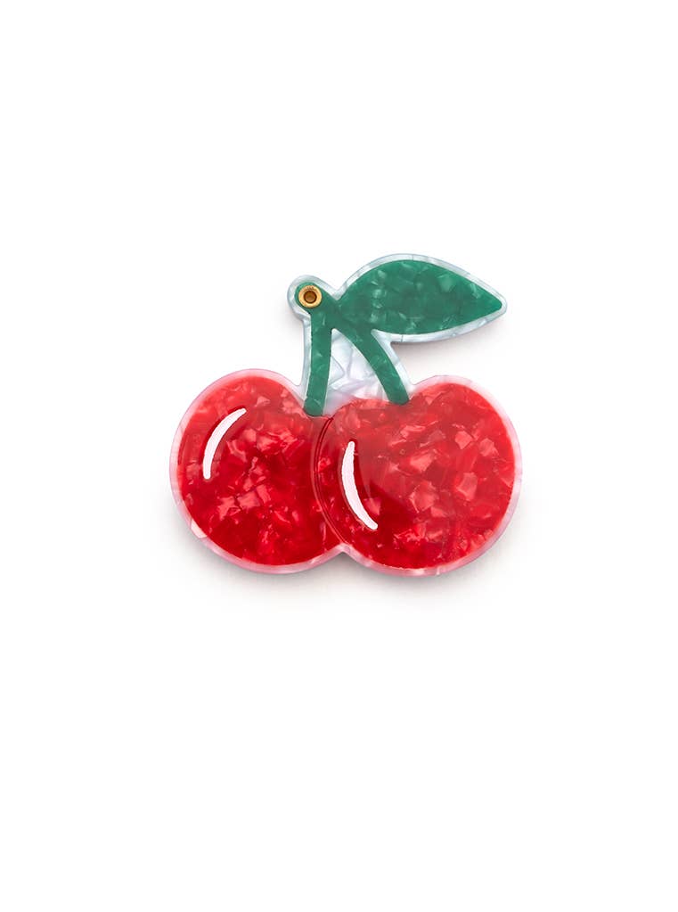 Cherries Folding Compact Mirror