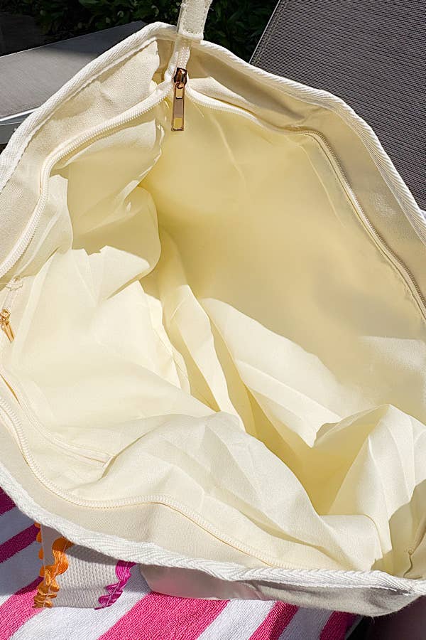 Spencer Ric Rac Trim Tote Bag