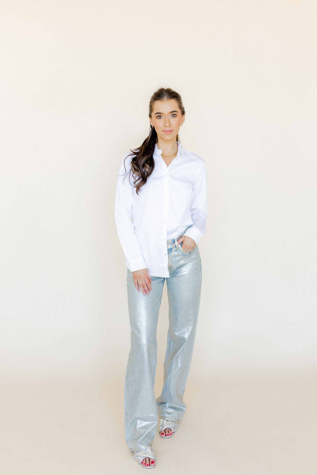 Scarlett 12mm Gold CZ Huggie Hoops