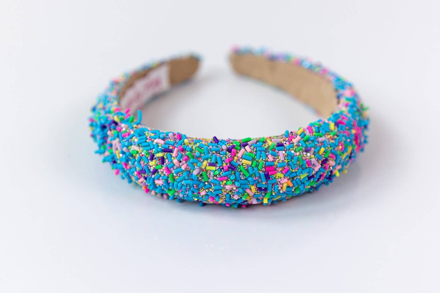 Blue Sprinkles Beaded Headband