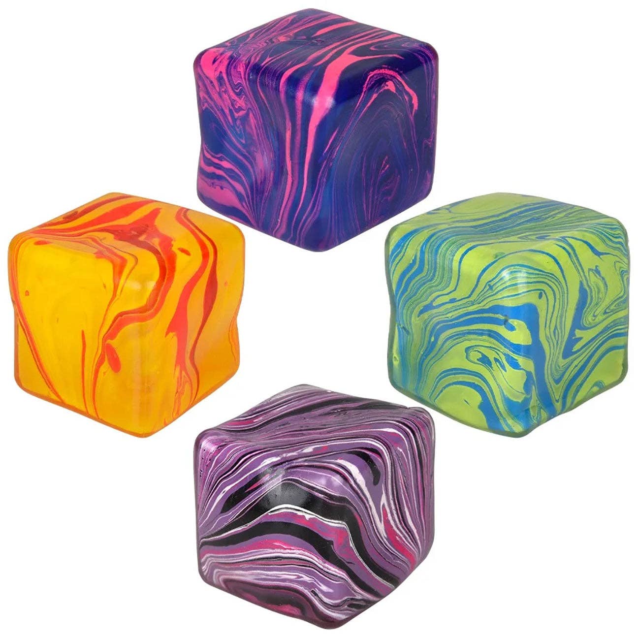 Swirl Marbled Ice Cube Squishy