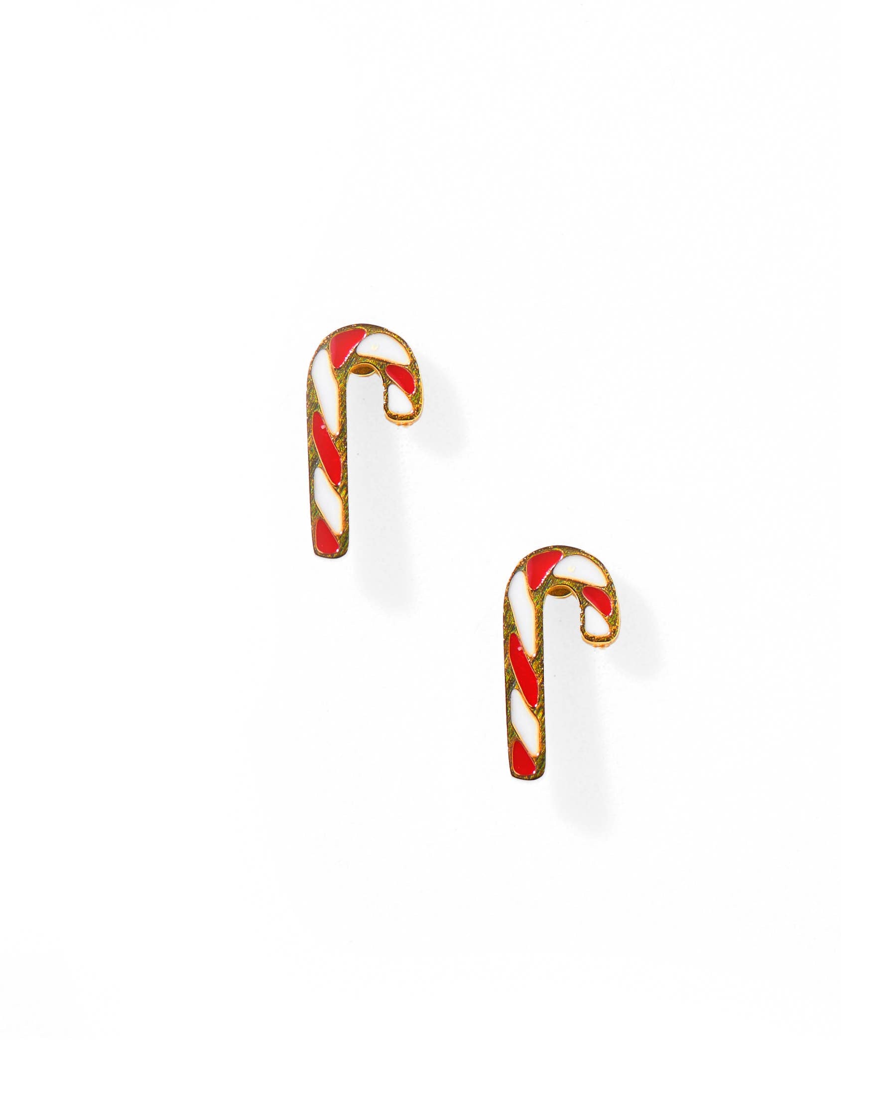 Peppermint Twist Screwback Stud Earrings