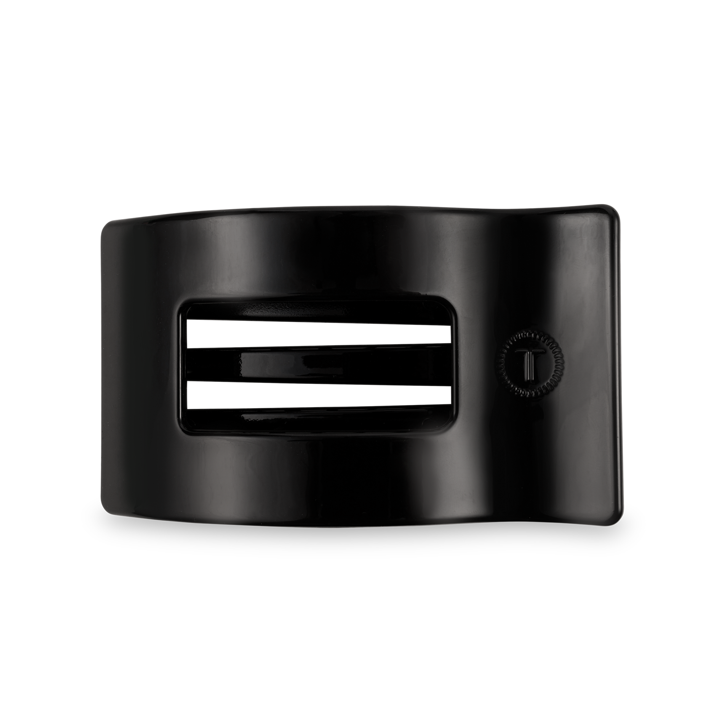 Flat Rectangle Hair Clip | Medium | Jet Black