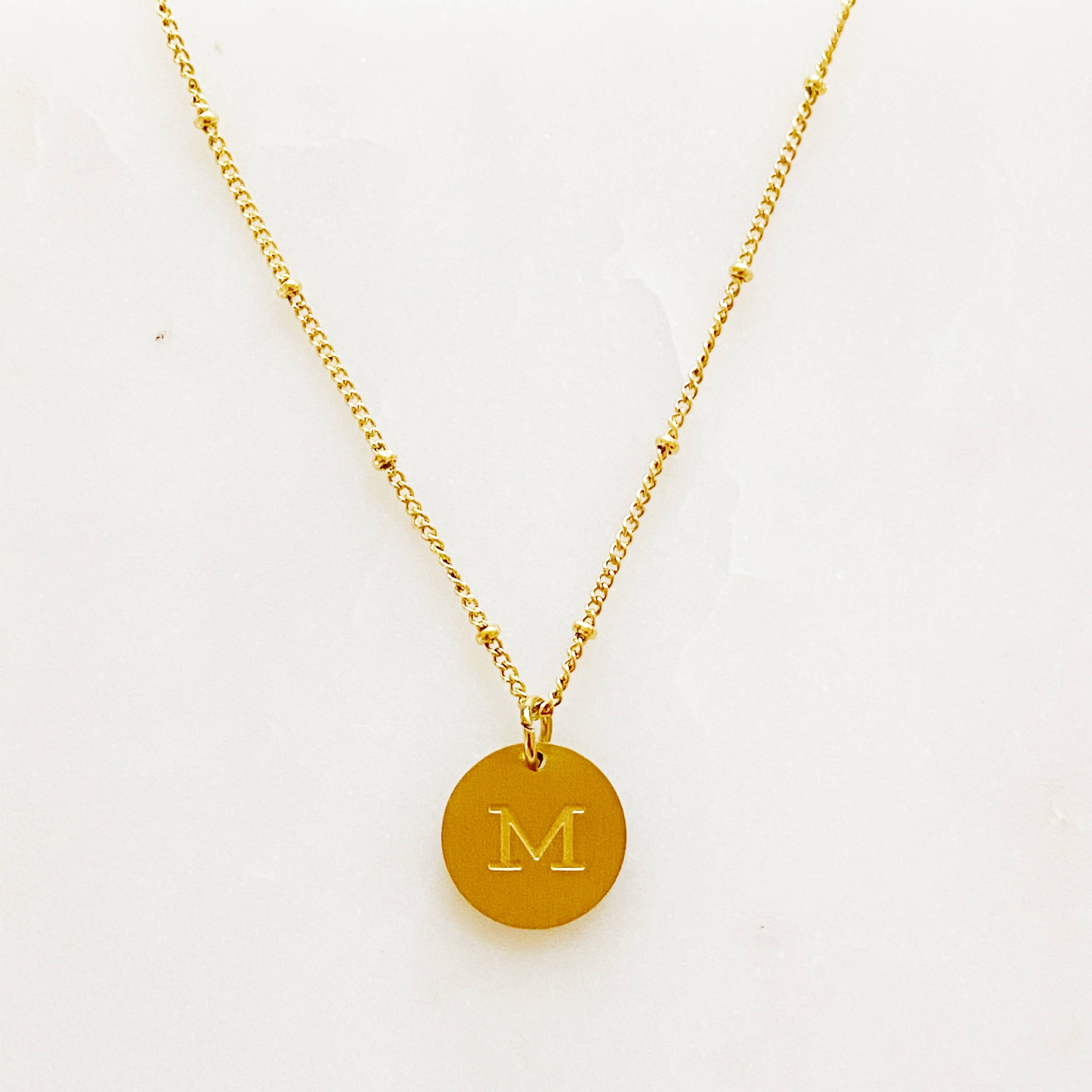 Initial Charm Necklace