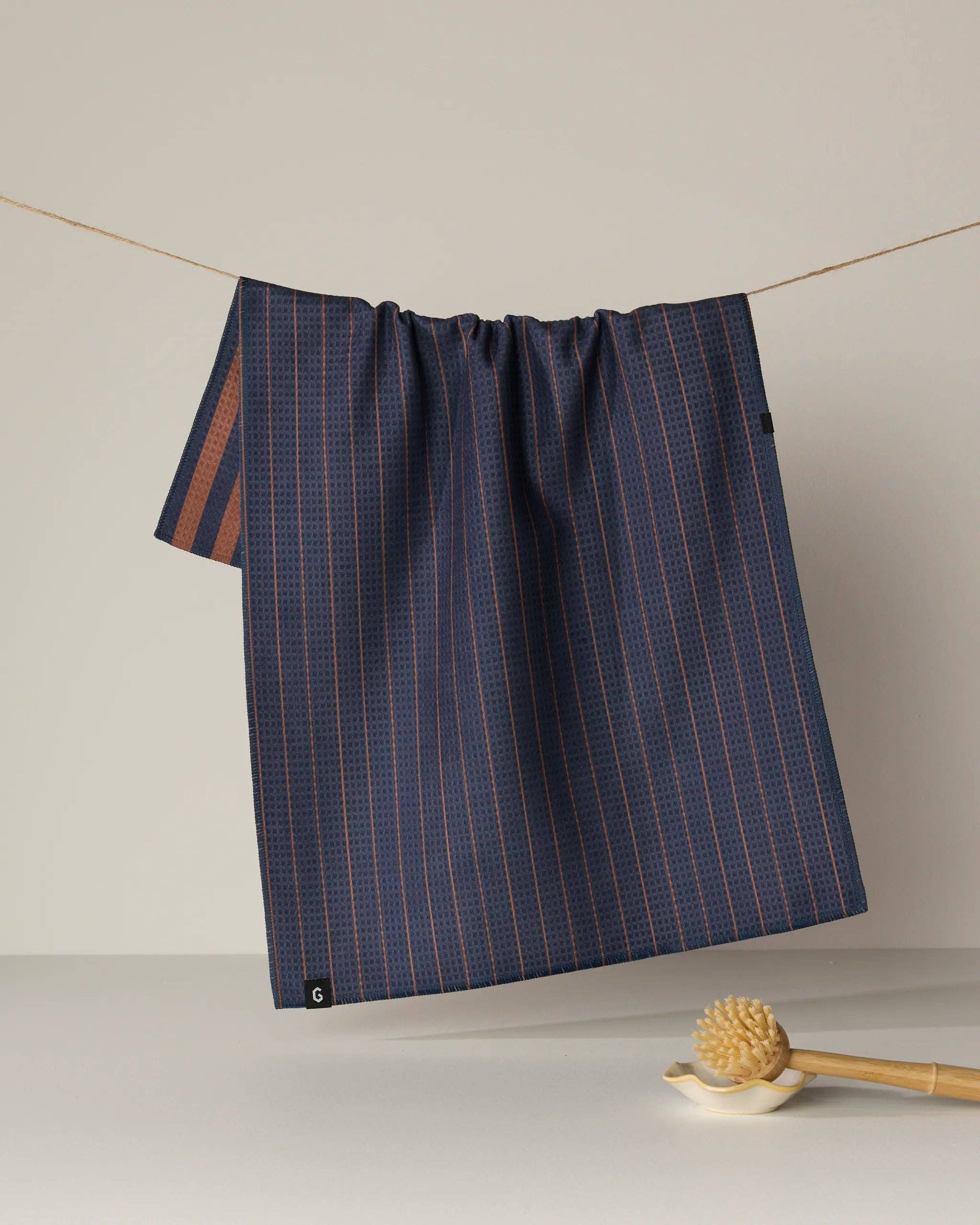 Midnight Stripe Luxe Kitchen Towel