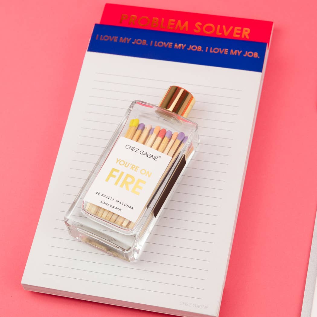 You're on Fire - Glass Bottle Safety Matches
