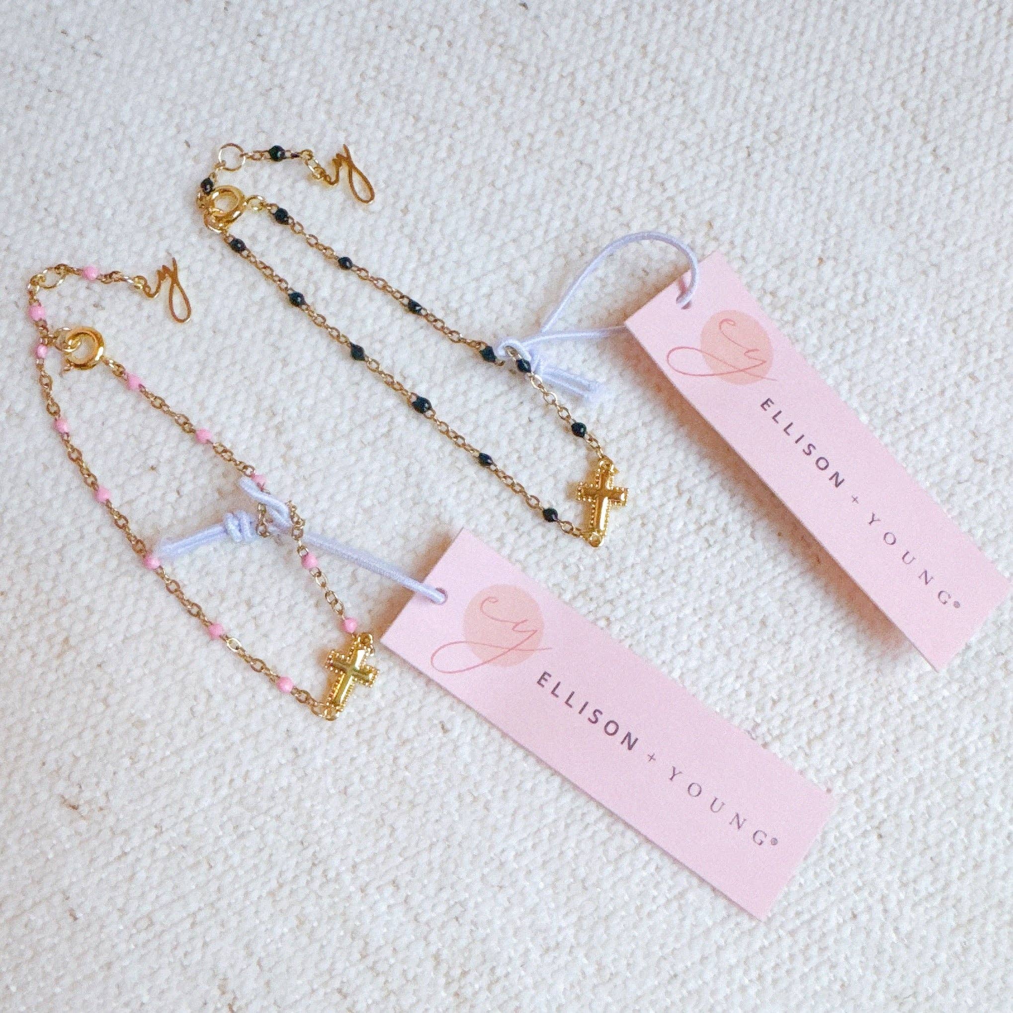 Dainty Dots Cross Bracelet