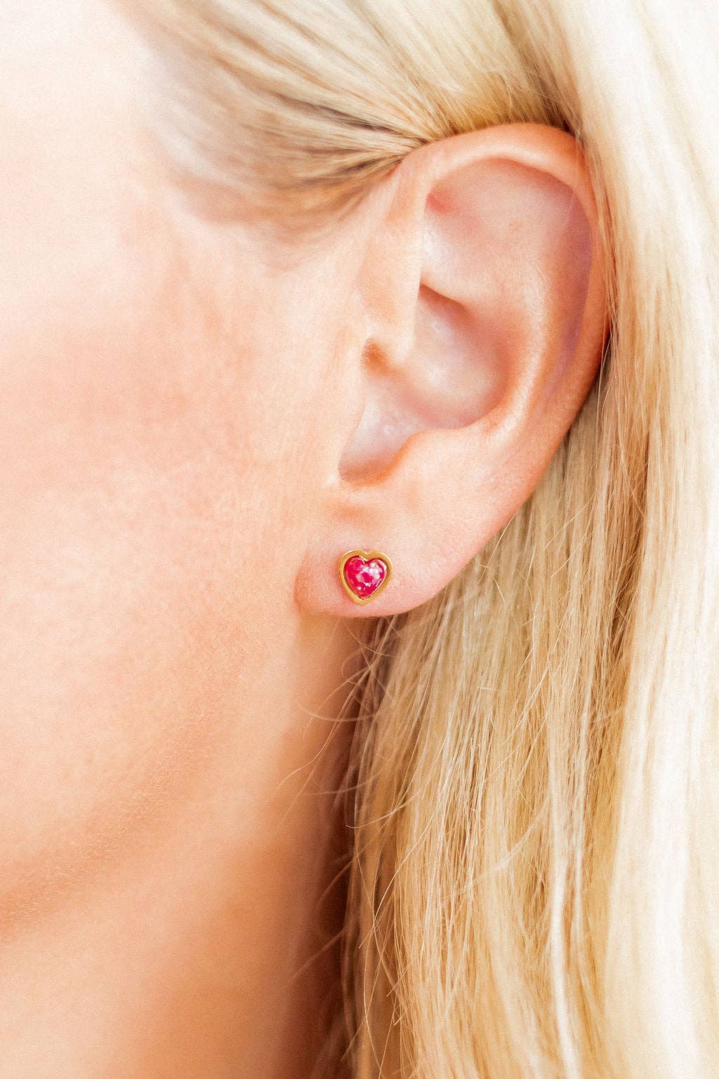 Hot Pink Tara Screwback Stud Earrings