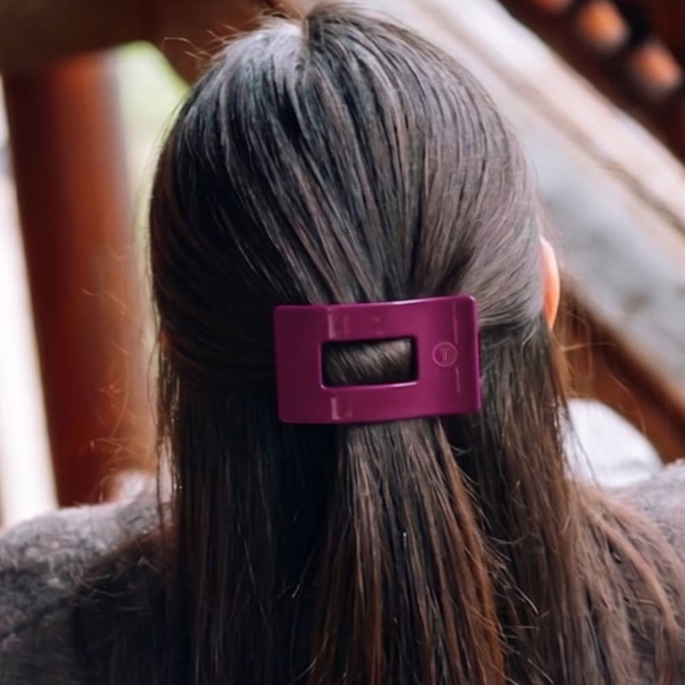 Mulberry Small Flat Rectangle Hair Clip