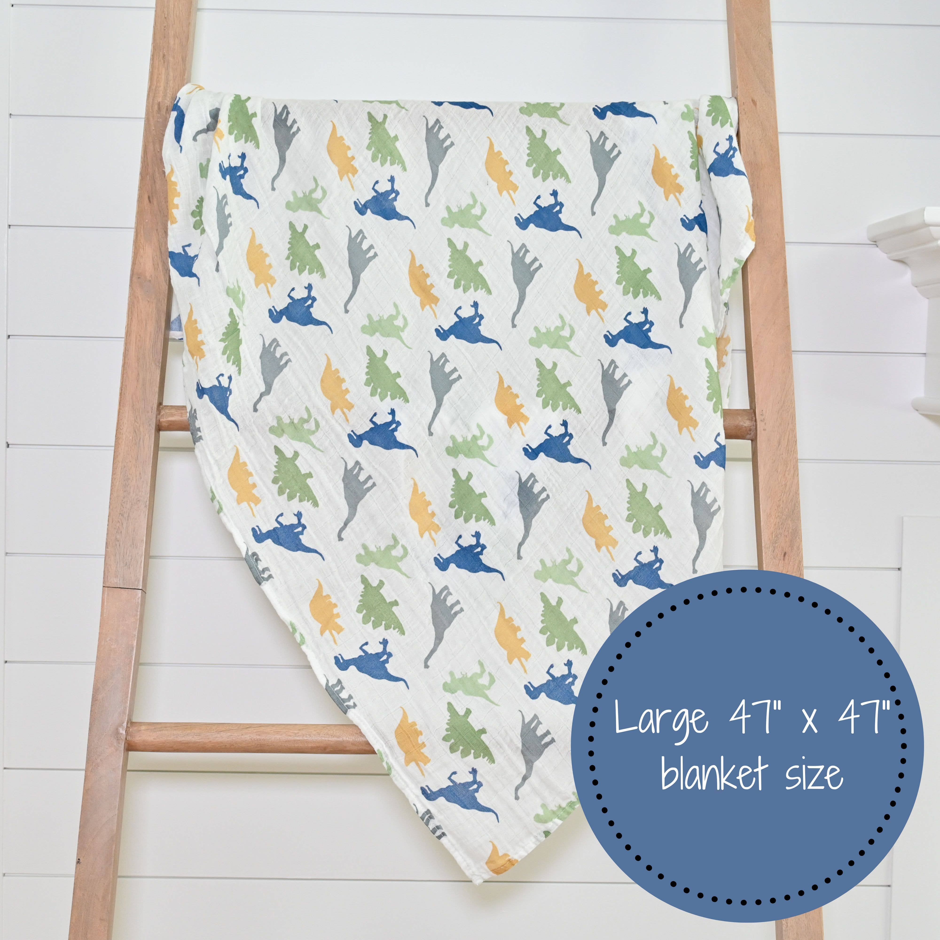 Rawr-Some Muslin Swaddle Blanket