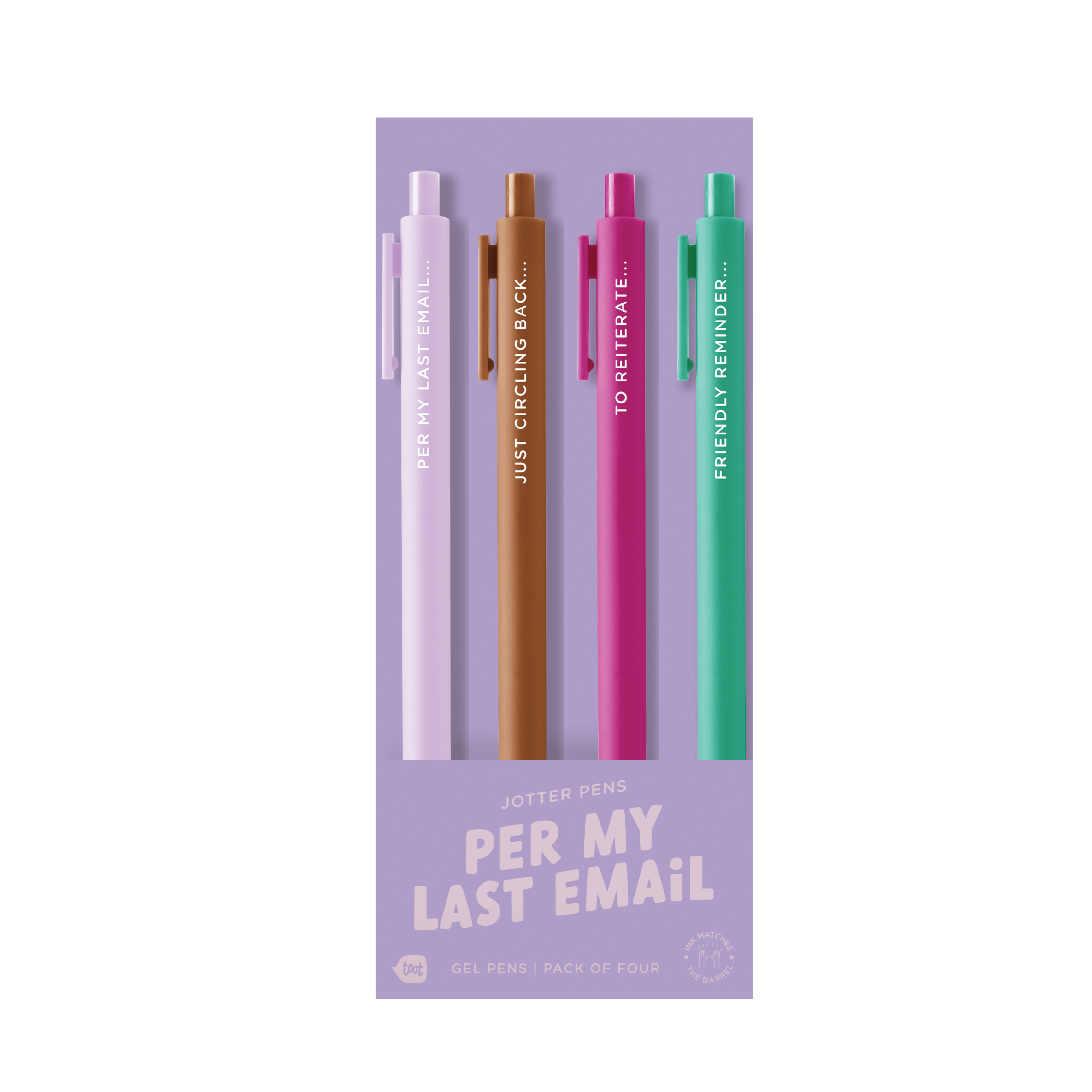 Jotter Pen Set 4 Pack: Let's Go Girls
