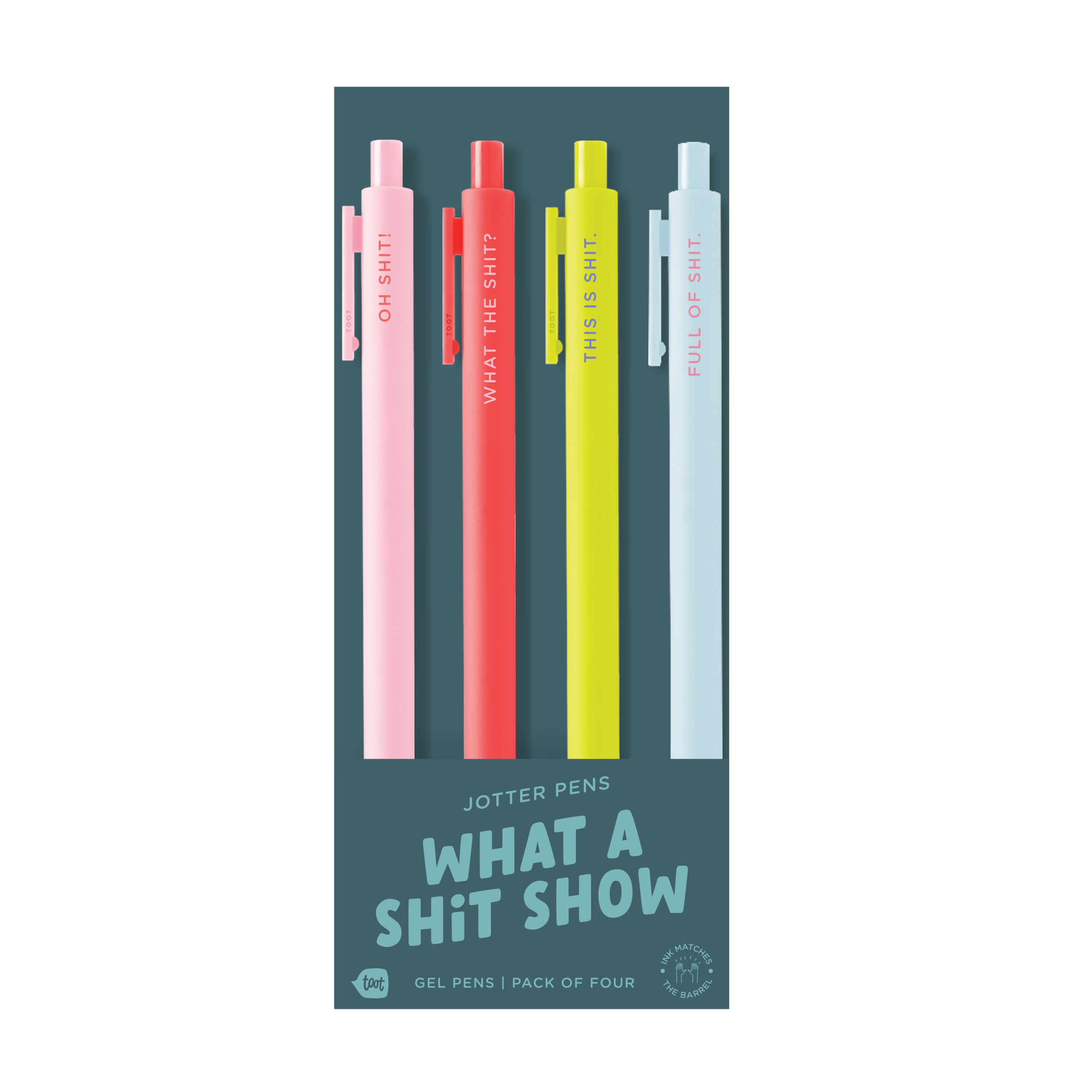 Jotter Pen Set 4 Pack: Dumpster Fire