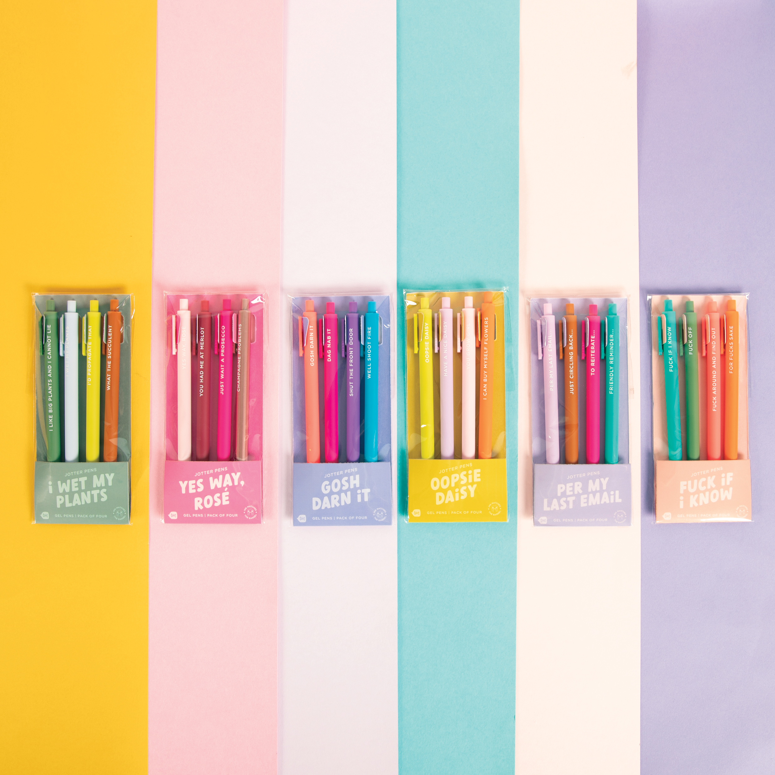 Jotter Pen Set 4 Pack: Let's Go Girls