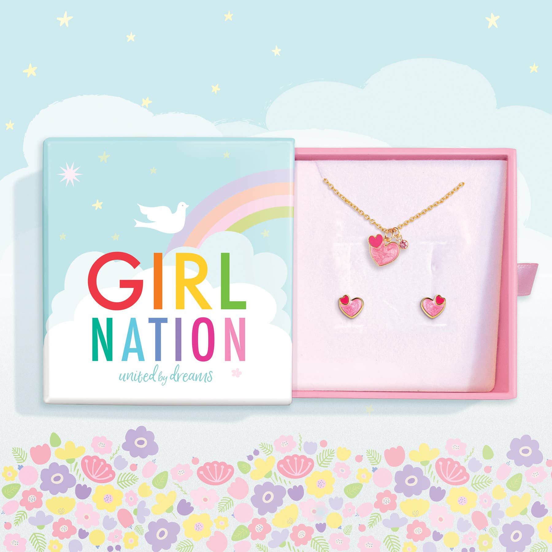 Hearts Necklace & Earring Gift Set