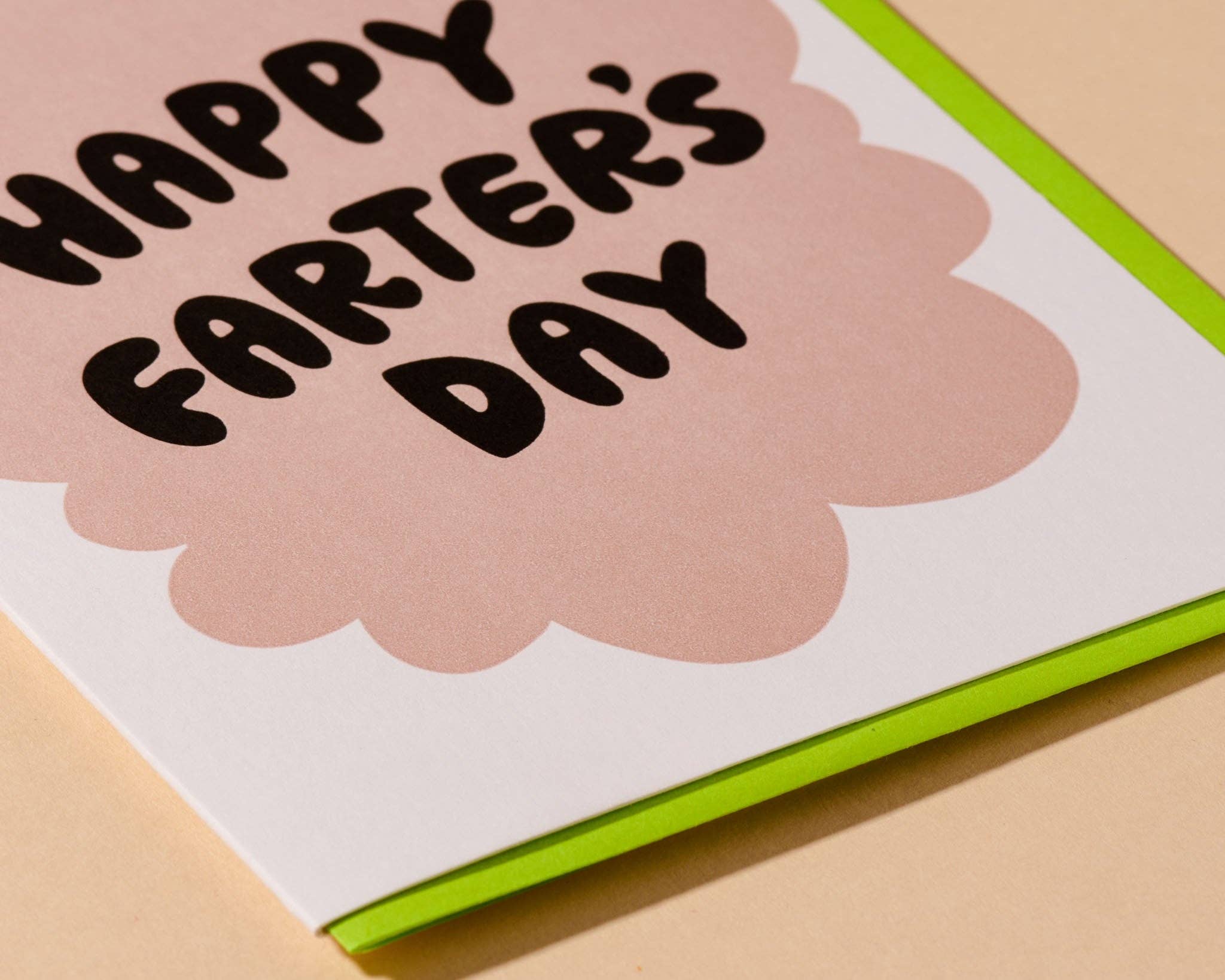 Letterpress 'Happy Farter’s Day' Card