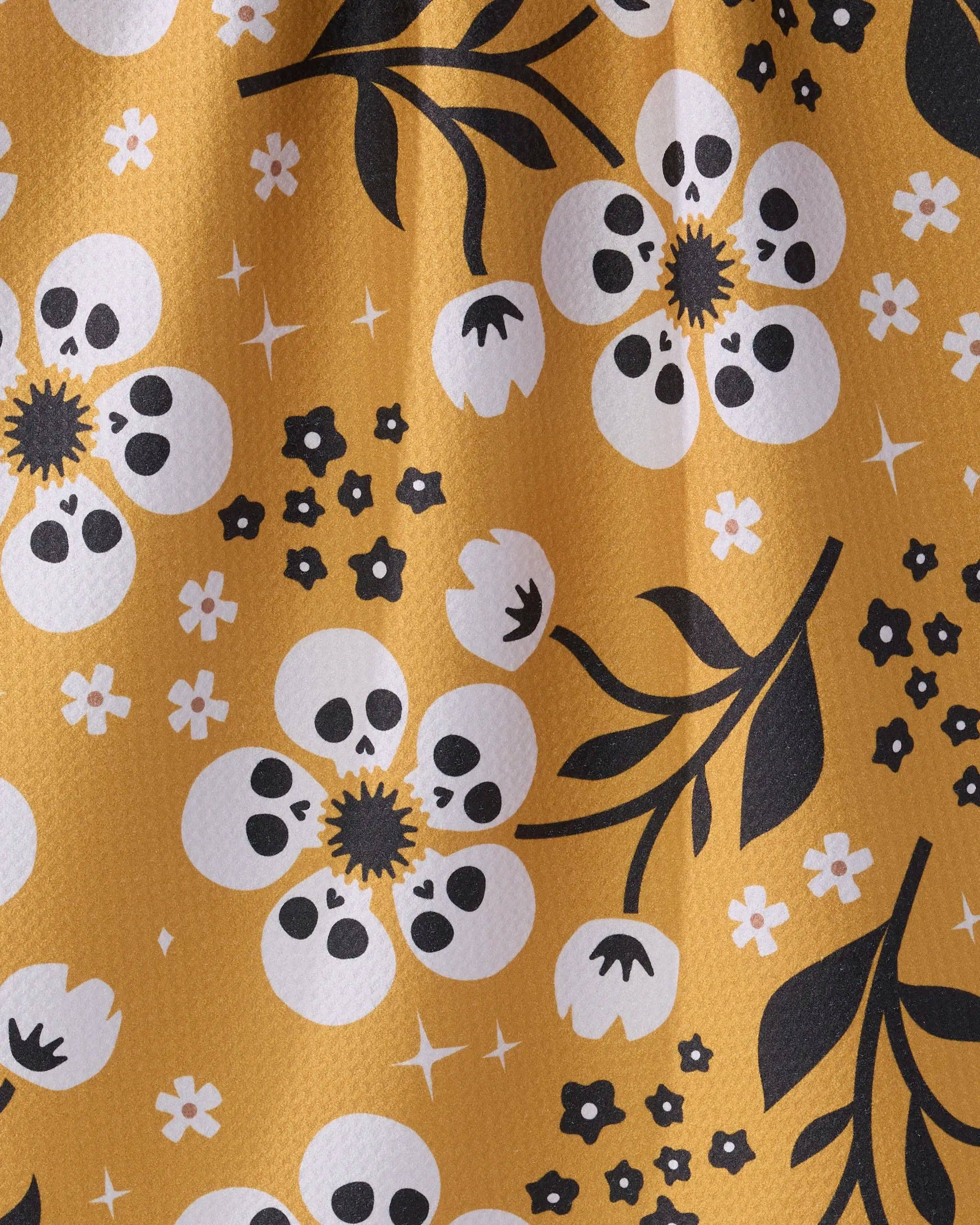 Marrow Bloom Tea Towel: Orange