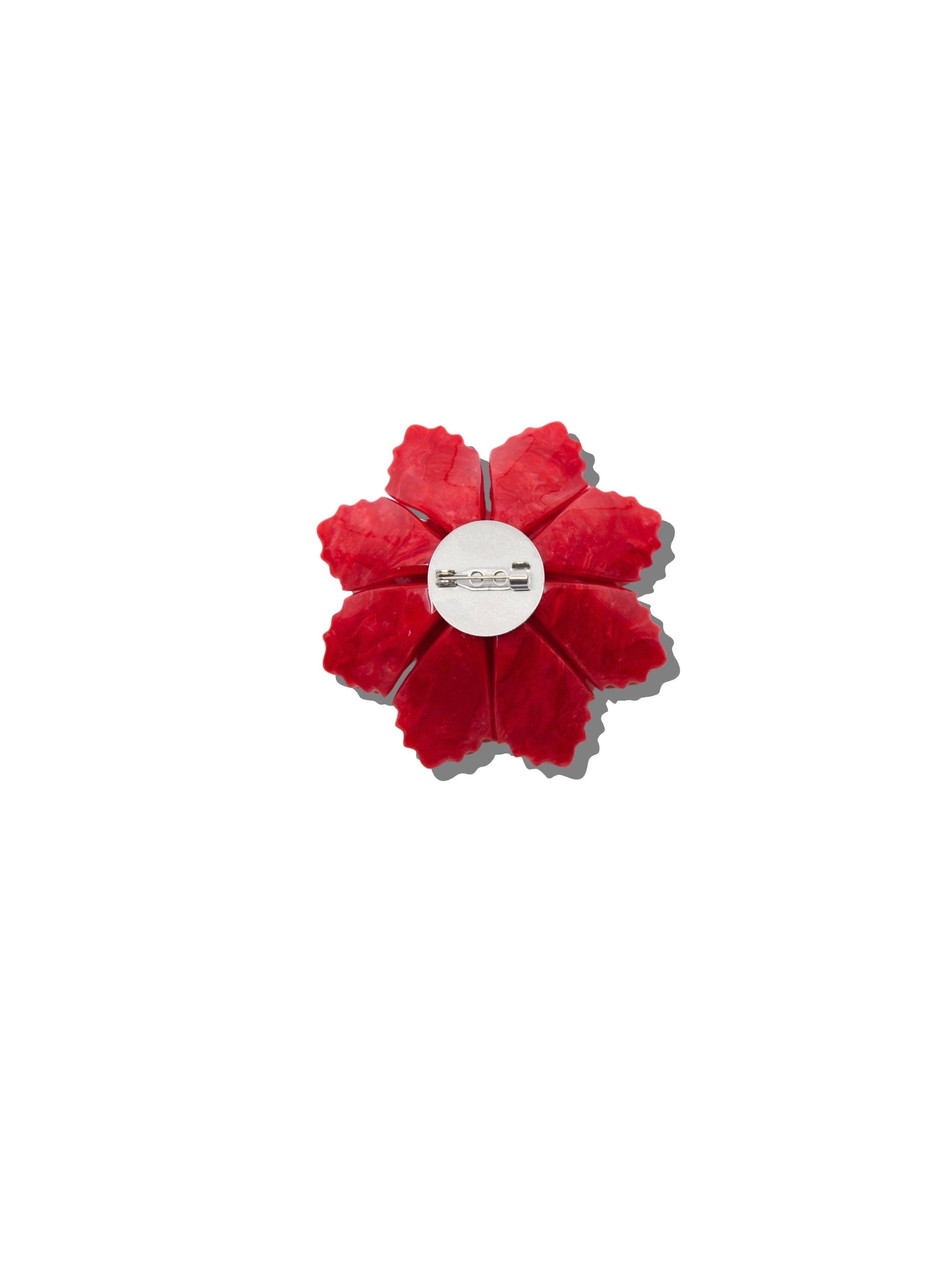 Origami Peony Brooch Pin