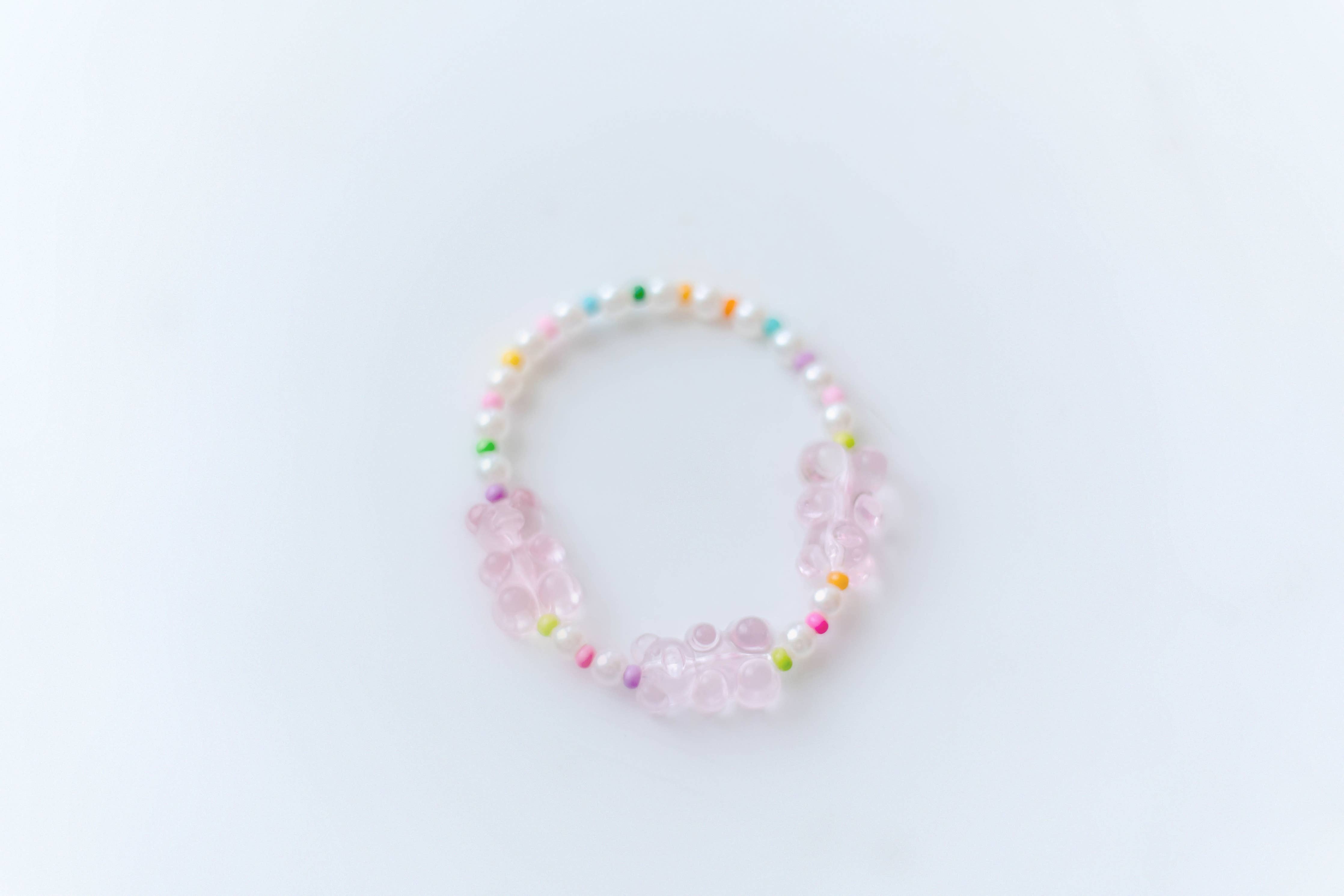 Pink Gummy Bear Stretch Bracelet