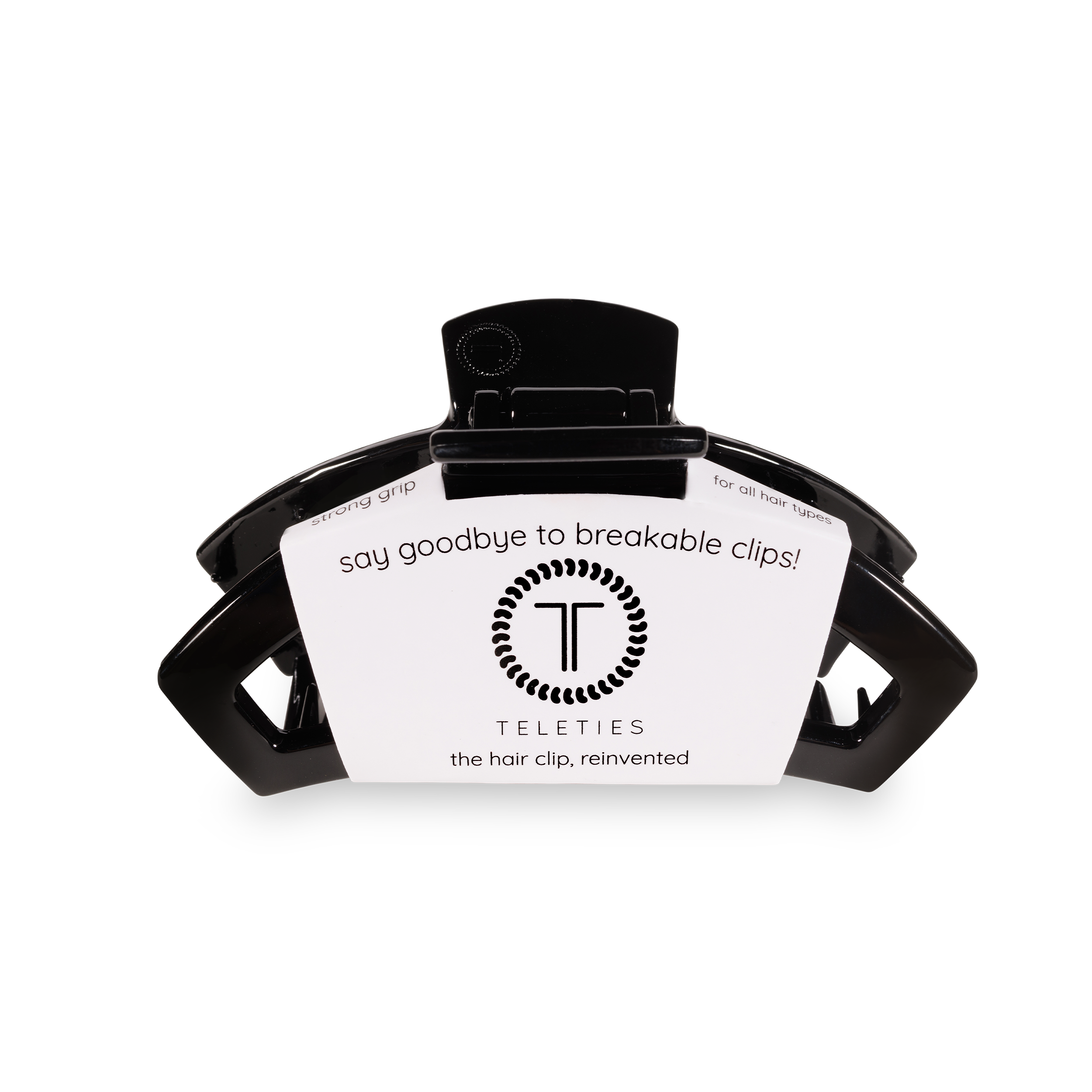 Open Jet Black Medium Hair Clip